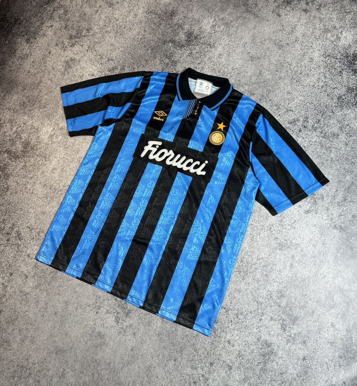 Vintage Inter Umbro Fiorucci Soccer Jersey 92/93 Very Rare