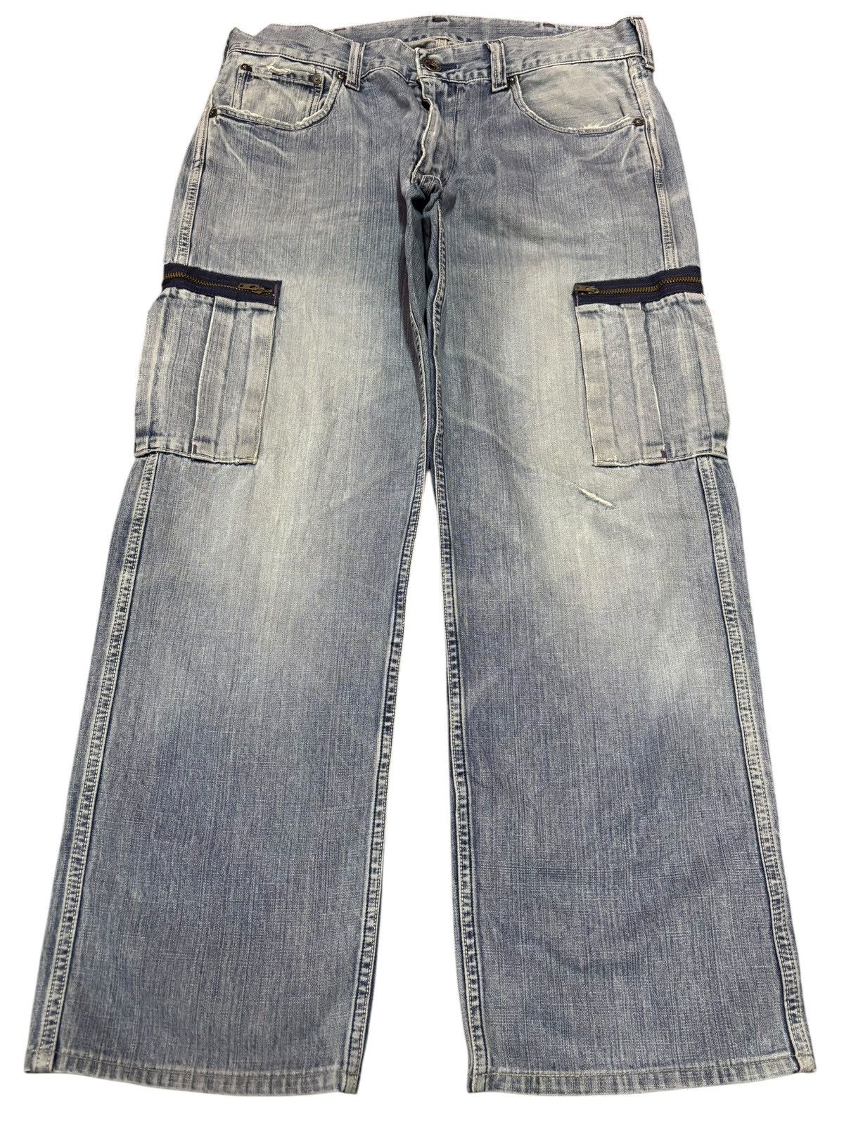 Japanese Brand × Levi's × Levi's Vintage Clothing Y2k Vintage Levi’s 503 Cargo Tactical Baggy Jeans Size US 34 / EU 50 - 1 Thumbnail