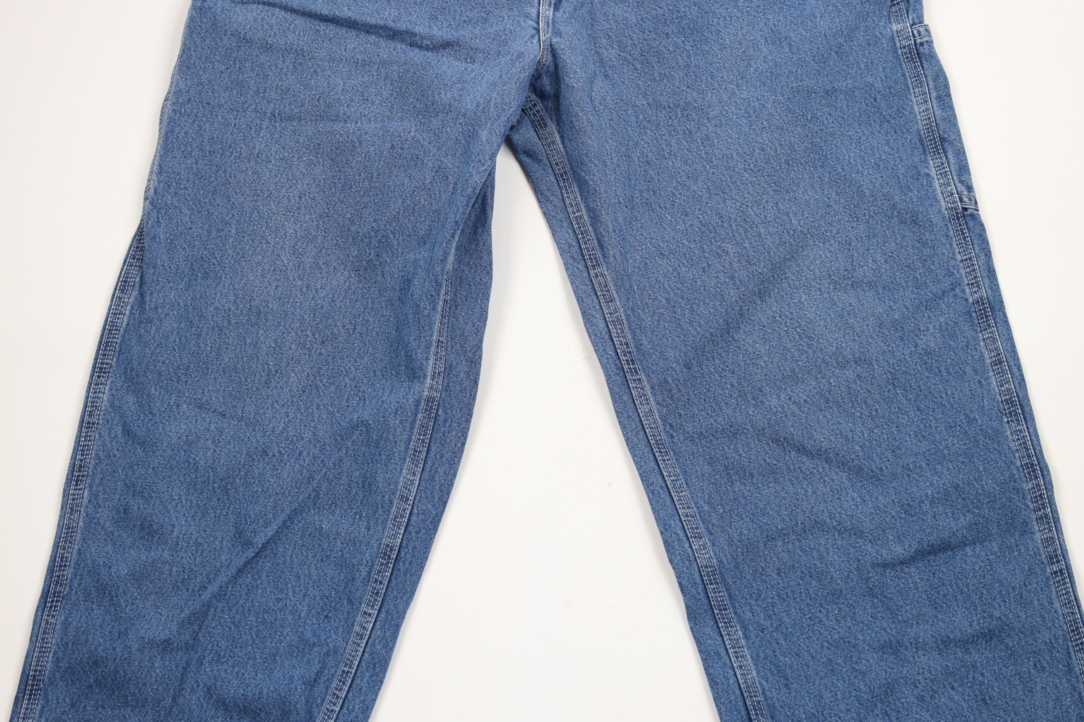 Carhartt × Vintage Vintage Carhartt Out Wide Leg Dungaree Denim Jeans Blue Size US 38 / EU 54 - 3 Thumbnail