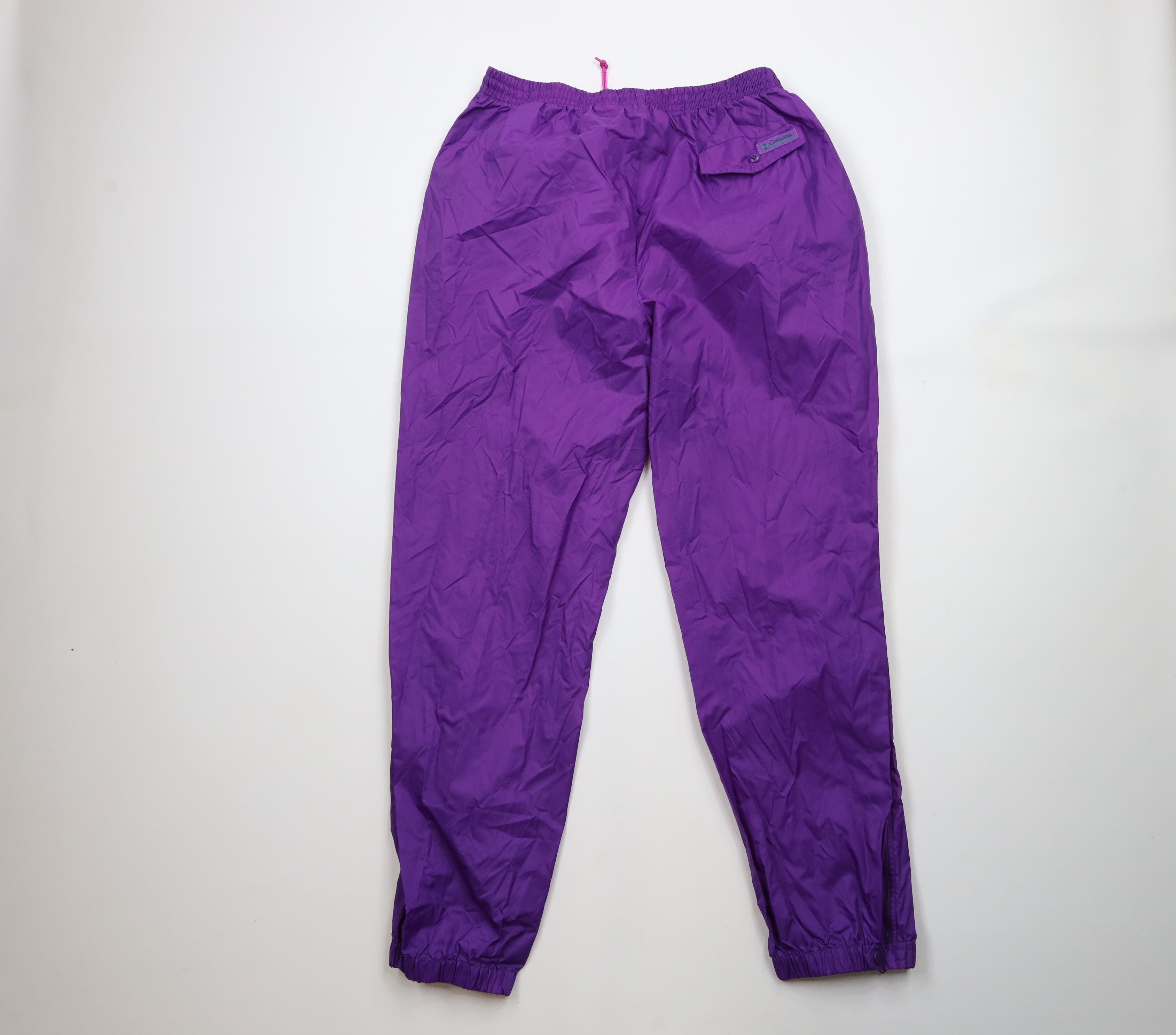 Columbia × Vintage Vintage 90s Columbia Waterproof Rain Joggers Pants Purple Size 30" / US 8 / IT 44 - 8 Thumbnail