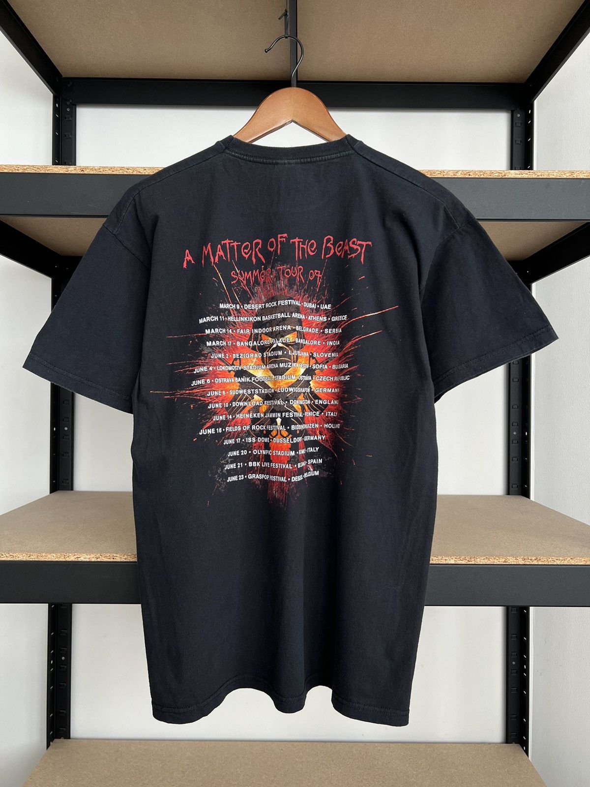 Band Tees Vintage 2006 Iron Maiden A Matter Of Life And Death T-shirt Size US L / EU 52-54 / 3 - 4 Thumbnail