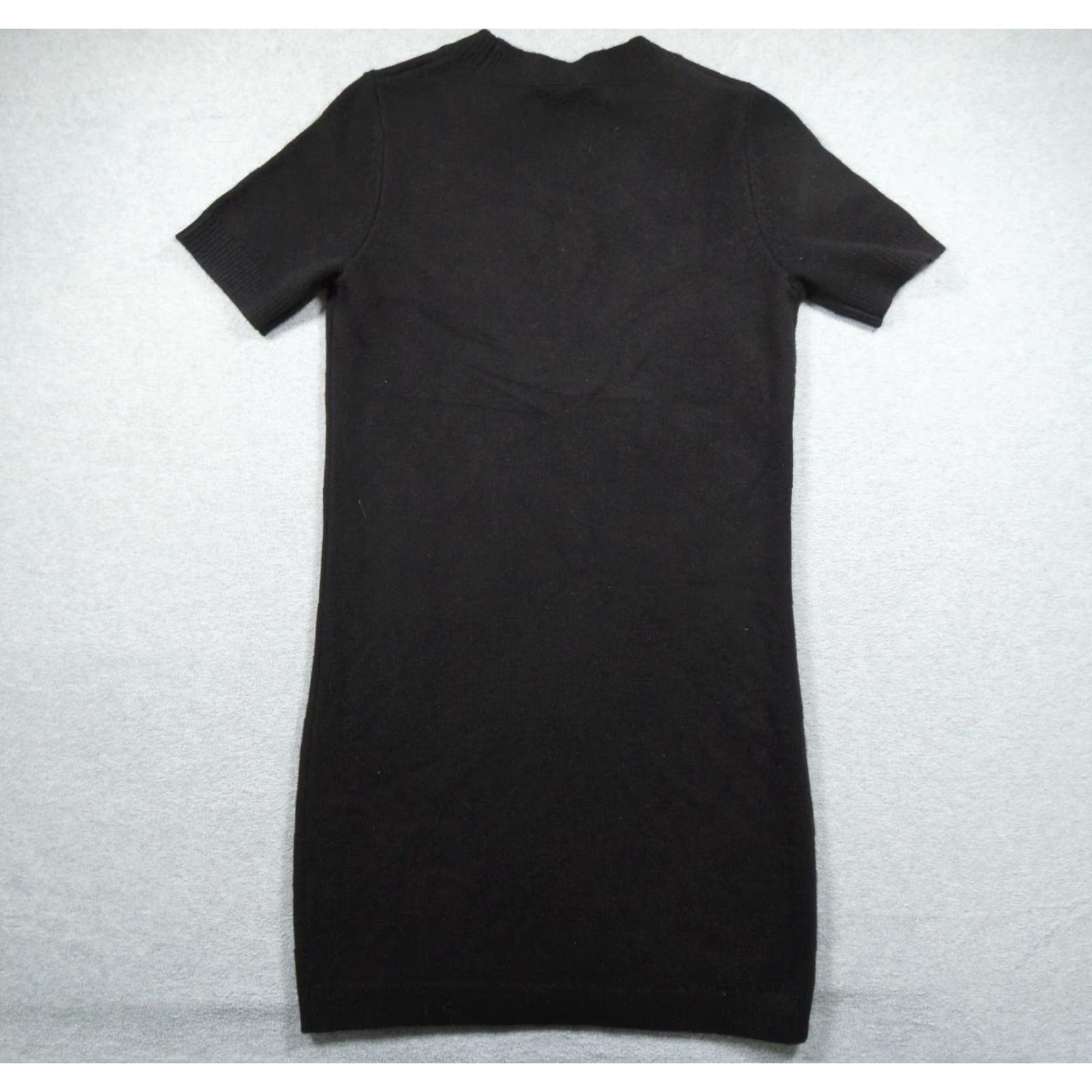 Quince Quince Dress Womens XSmall Black Mini Mongolian Cashmere Short Sleeve Ladies Size 28" / US 6 / IT 42 - 4 Thumbnail