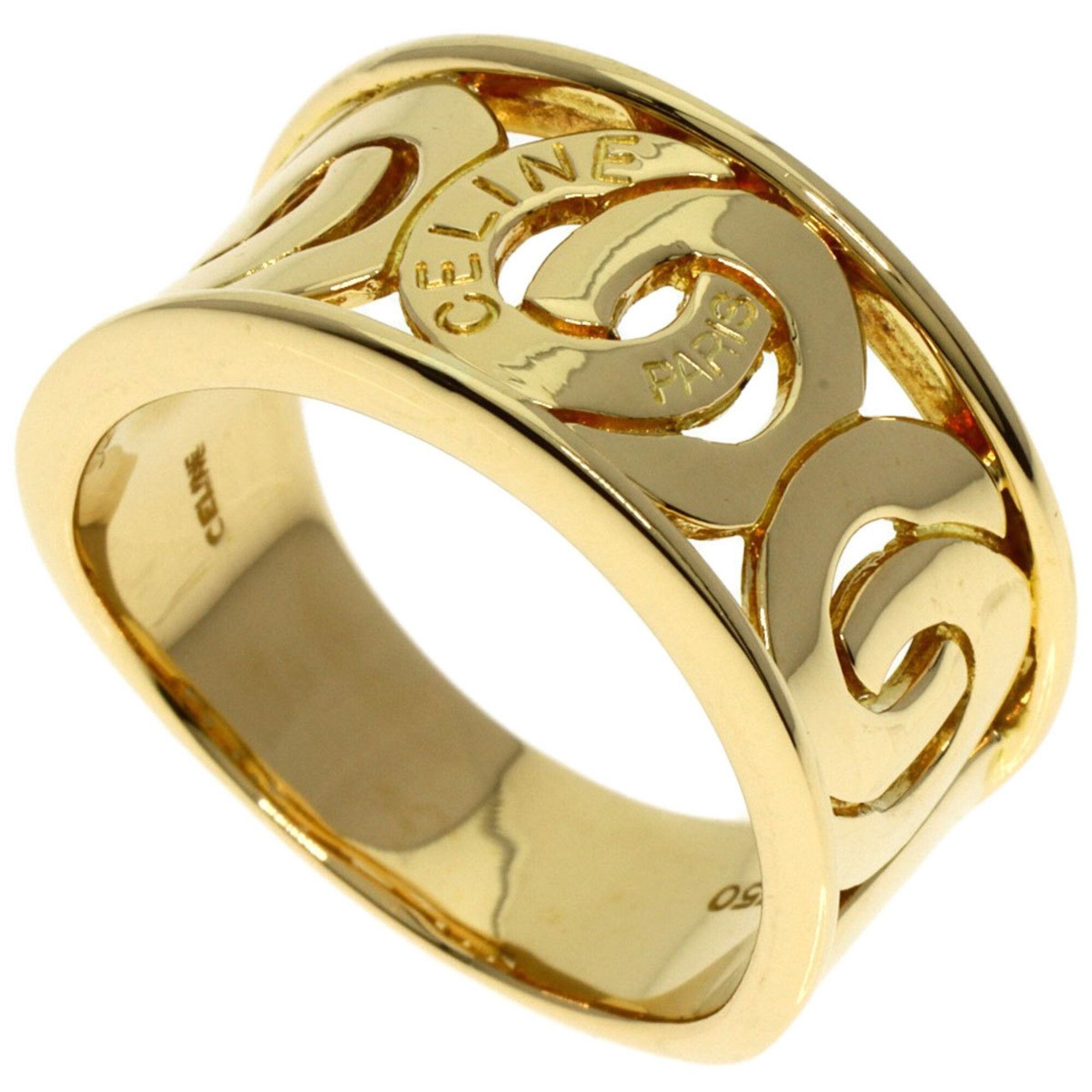 image of Celine Ring K18 Yellow Gold Women's