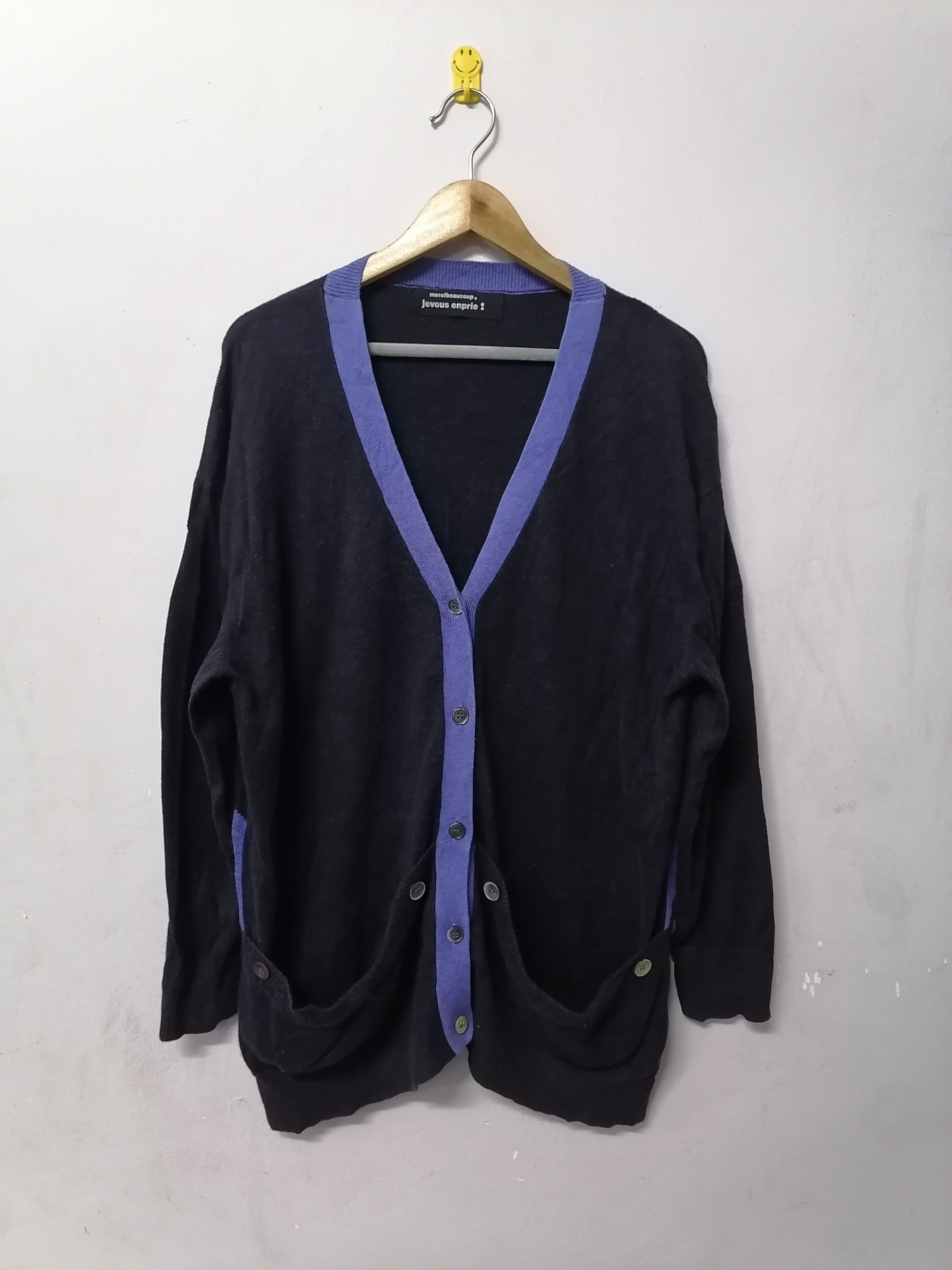 Designer × Issey Miyake × mercibeaucoup Mercibeaucoup Jevous Enprie By Issey Miyake Wool Cardigan Size US M / EU 48-50 / 2 - 1 Thumbnail