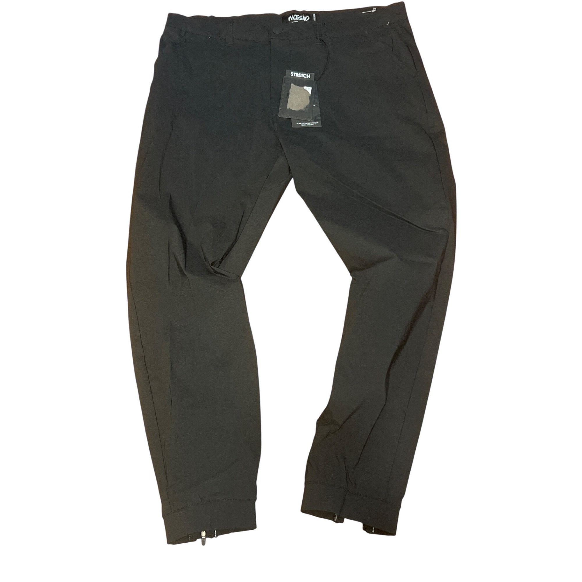 Mossimo Mossimo Mens Slim Fit Tech Fabric Black Joggers Pants Stretc Size US 36 / EU 52 - 1 Thumbnail