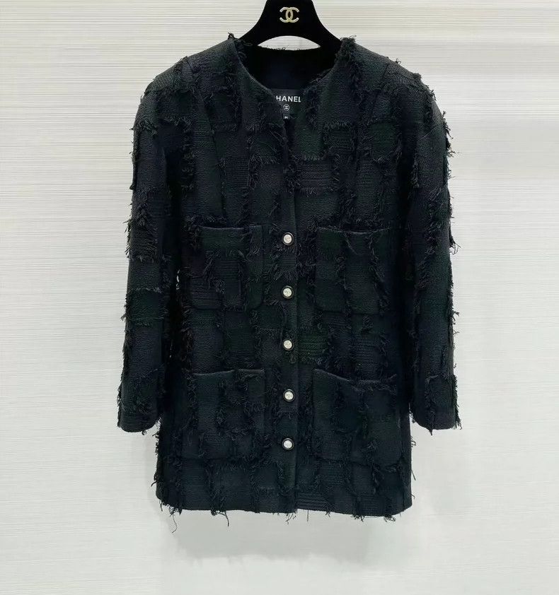 Chanel Chanel Black tassel coat Size XXS / US 00 / IT 34 - 1 Thumbnail