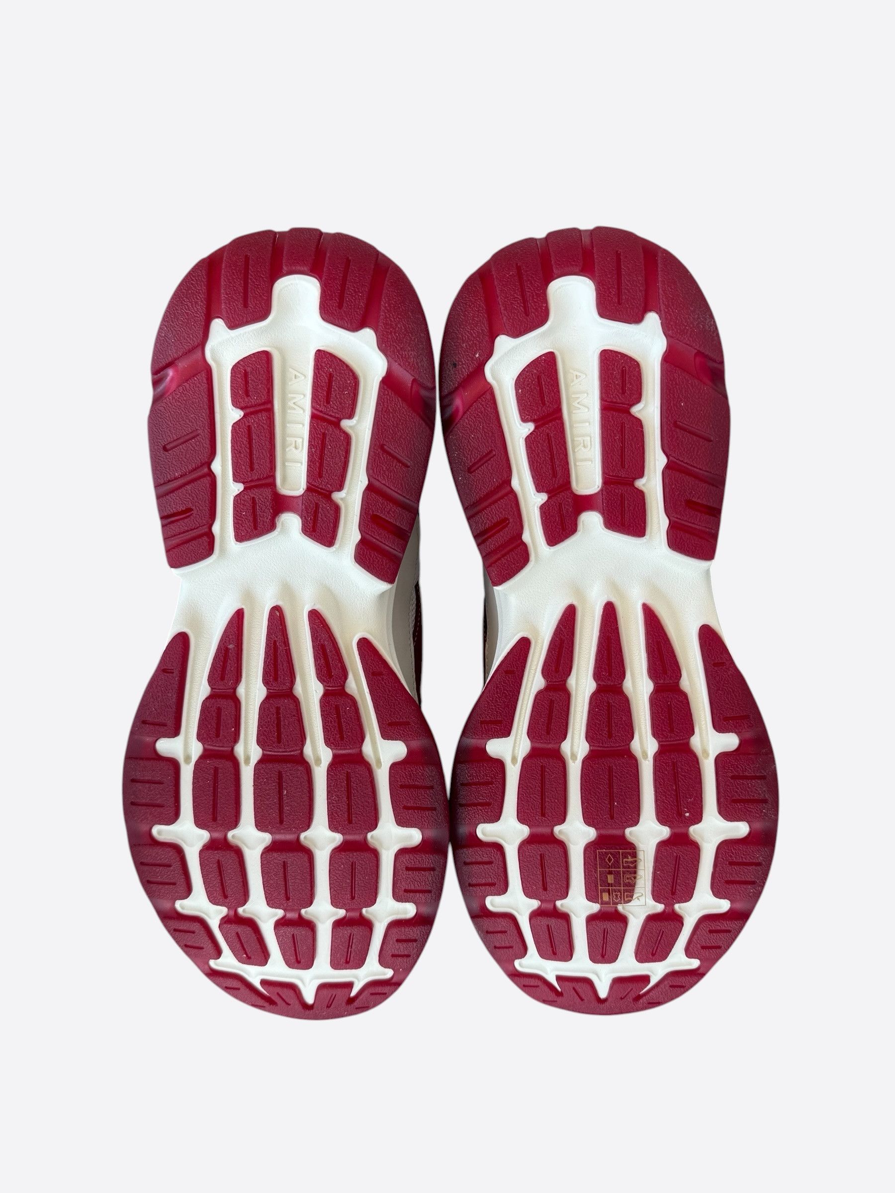 Amiri Amiri White & Red Bones Runners Size US 9 / EU 42 - 7 Thumbnail