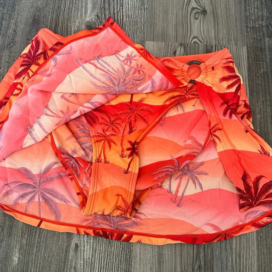 Other ocean dream orange vintage palm tree swim bottoms Size XL / US 12-14 / IT 48-50 - 2 Thumbnail