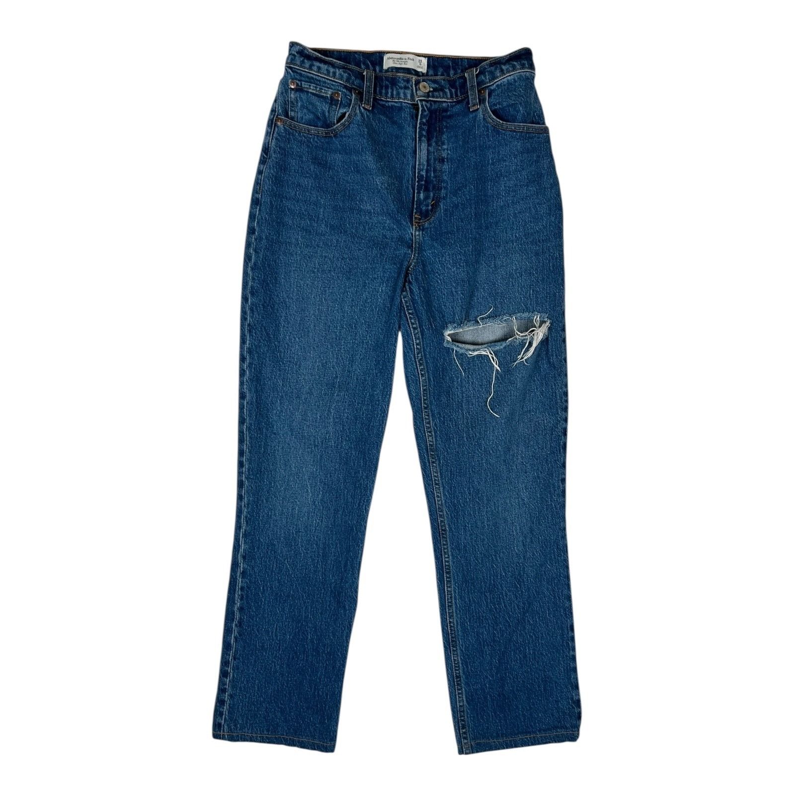 Abercrombie & Fitch Abercrombie & Fitch Jeans Women's 29 8 R Blue 90's Straight Size 29" - 1 Thumbnail