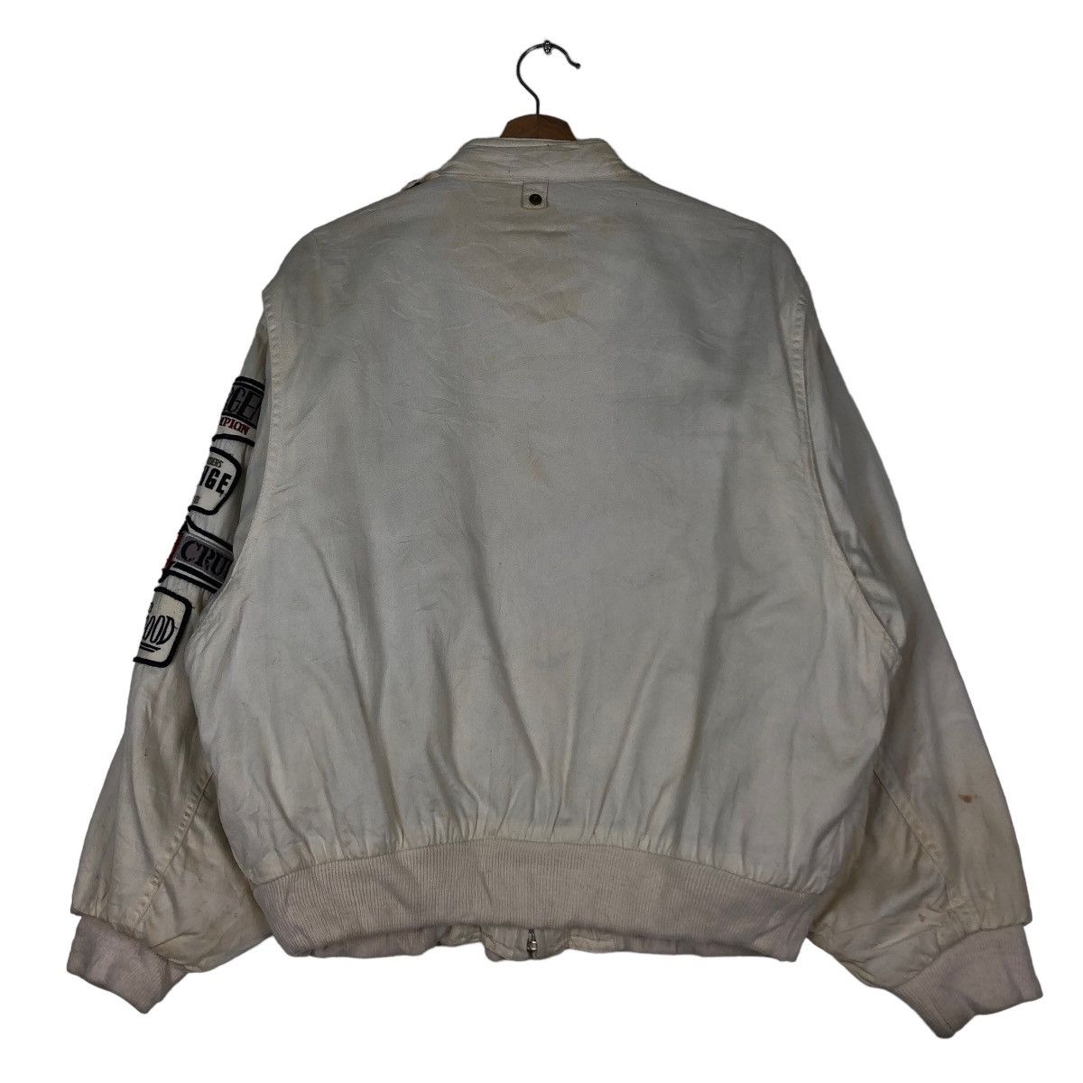 Japanese Brand 🔥Vintage Bomber Jacket Biker Union Made Japan Big Logo Size US M / EU 48-50 / 2 - 11 Thumbnail