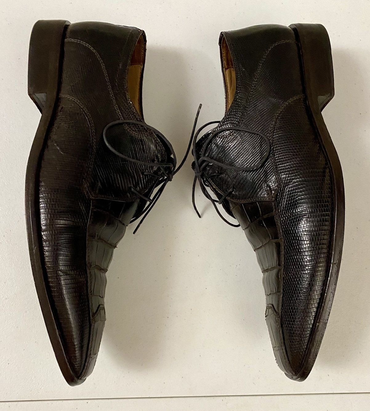 David Eden David Eden LP 36 Genuine Alligator/Lizard Skin Oxfords 10 Size US 10 / EU 43 - 5 Thumbnail