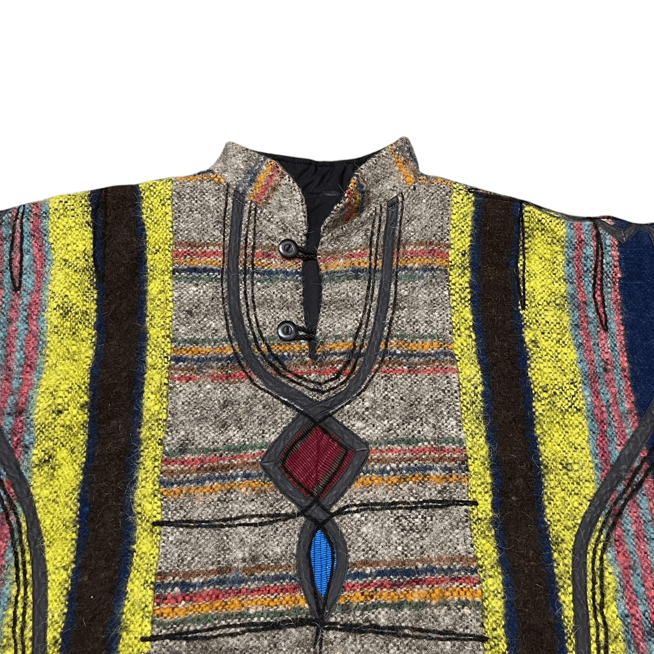 Japanese Brand Vintage Japanese Brand 100% Wool Short Sleeve Size US M / EU 48-50 / 2 - 2 Thumbnail