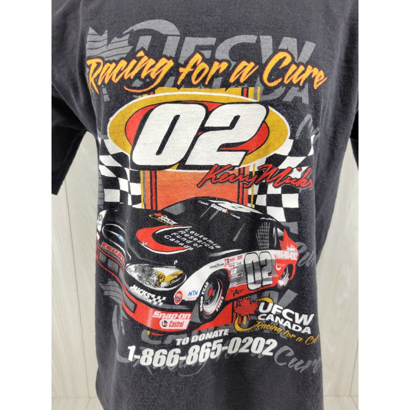 Gildan Kenny Micks Nascar 02 Men's Shirt Size Large L Black Graphic Print T-Shirt Short Sleeve Gildan Nascar 02 Boys Mens Size US L / EU 52-54 / 3 - 2 Thumbnail