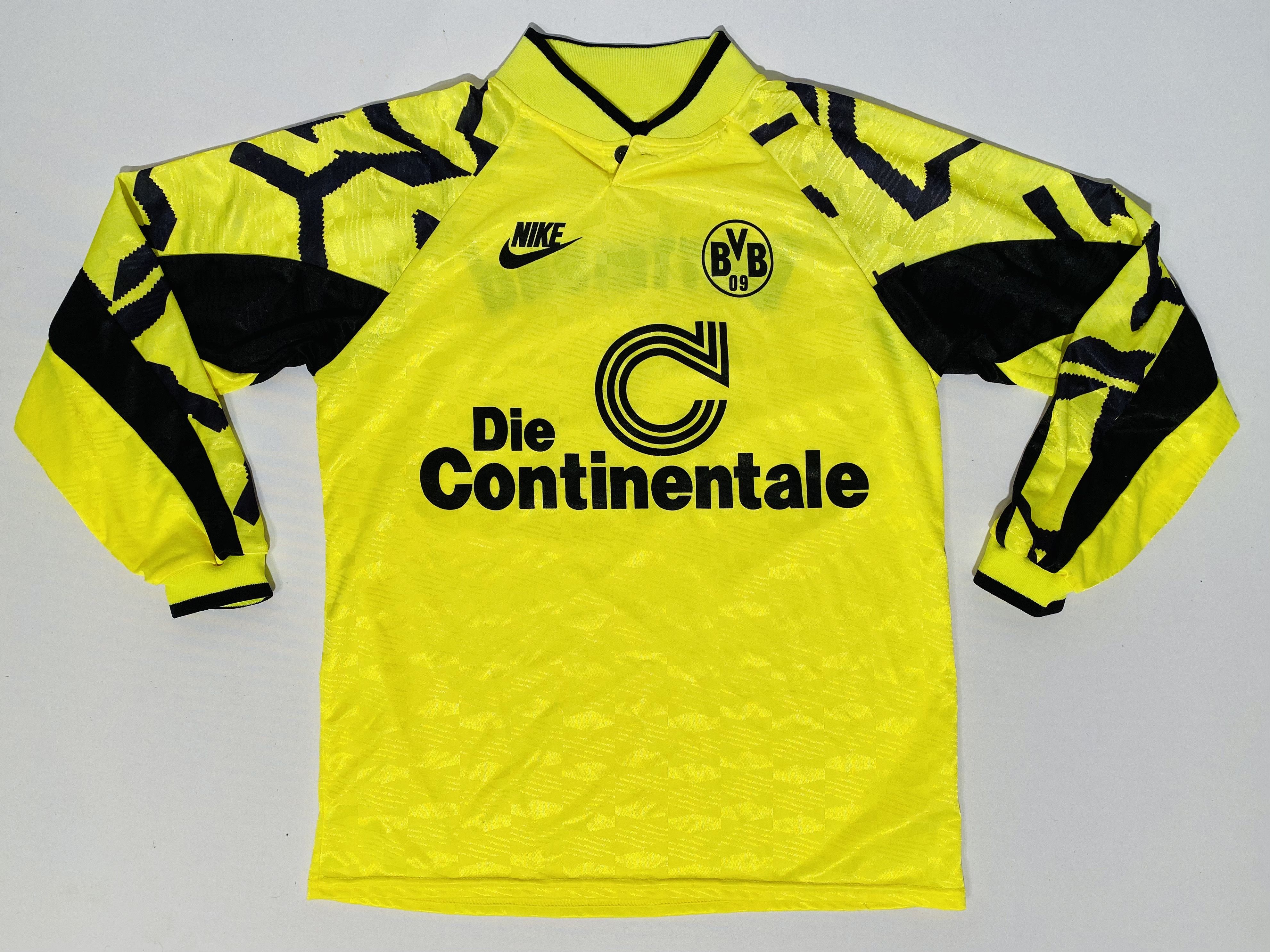 Nike Borussia Dortmund Home Jersey 1991 / 1992 LS 91/92 Size US M / EU 48-50 / 2 - 3 Thumbnail
