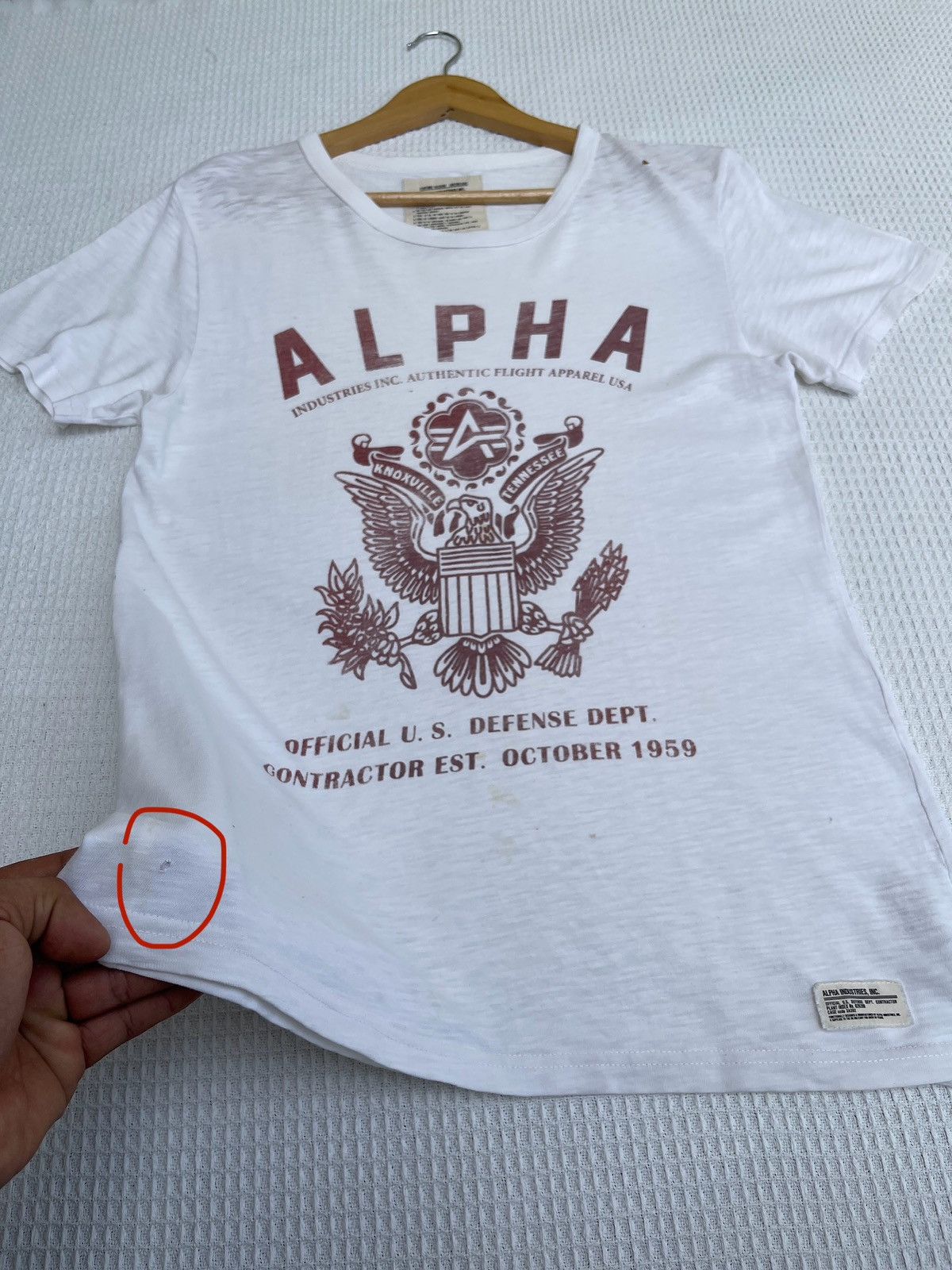 Alpha Industries × Vintage Last Drop🔥Rare🔥Vintage ALPHA Industries Military T-Shirt Size US M / EU 48-50 / 2 - 12 Thumbnail