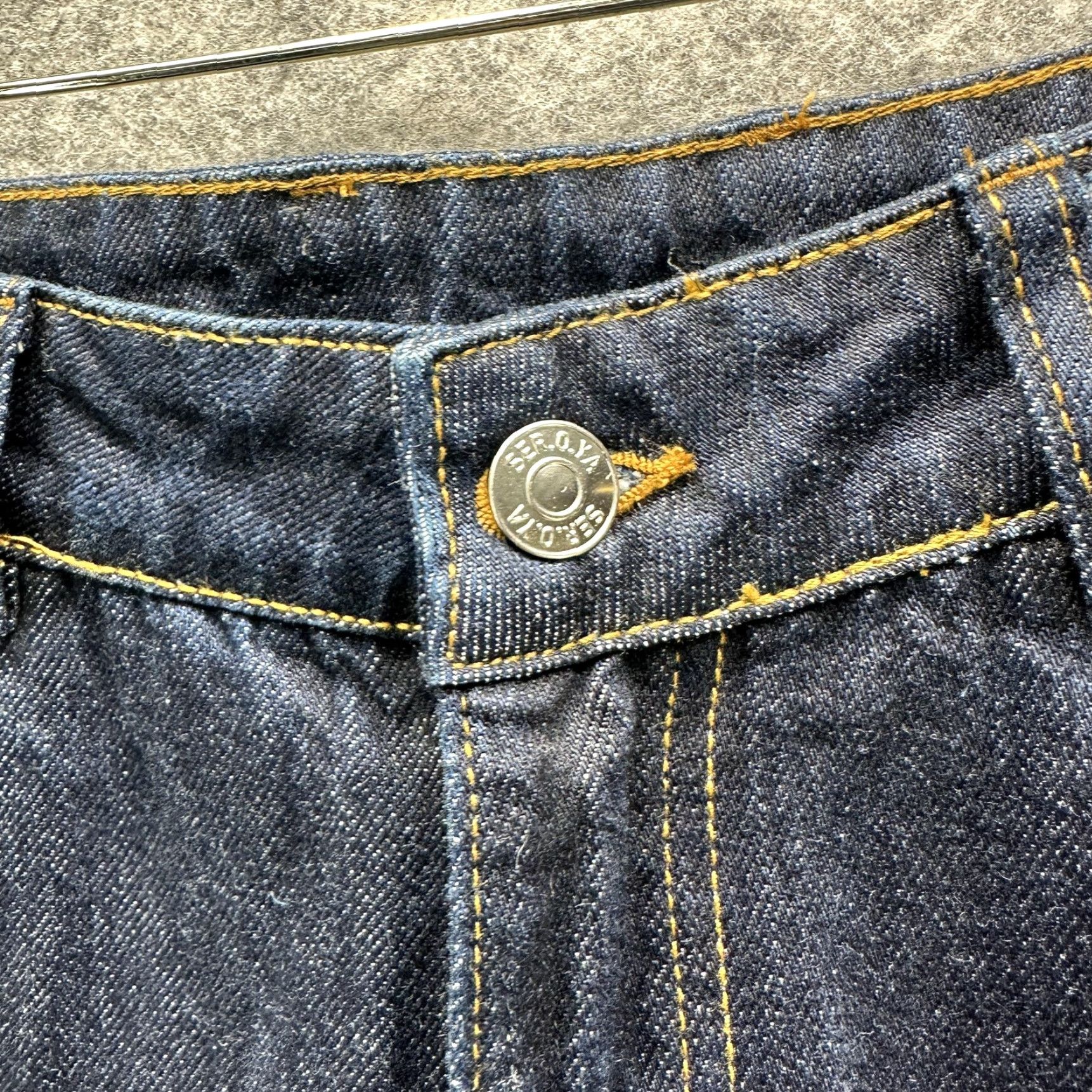 SER.O.YA SER.O.YA Jeans Womens 26 Blue Rinse High Rise Straight Selvedge Denim 5 Pocket Size 26" / US 2 / IT 38 - 7 Thumbnail