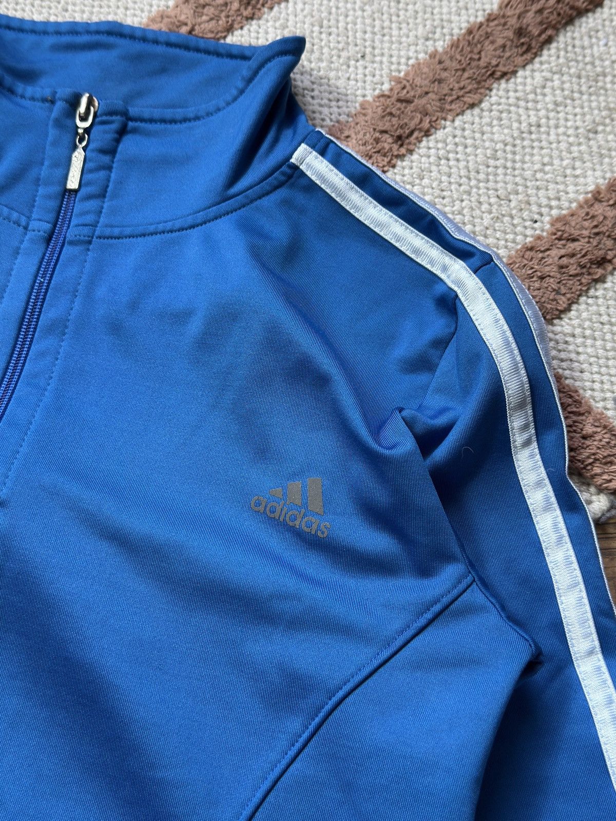Adidas VINTAGE ADIDAS CLIMALITE 2000s TRACKSUIT WITH WHITE STRIPES Size L / US 10 / IT 46 - 8 Thumbnail