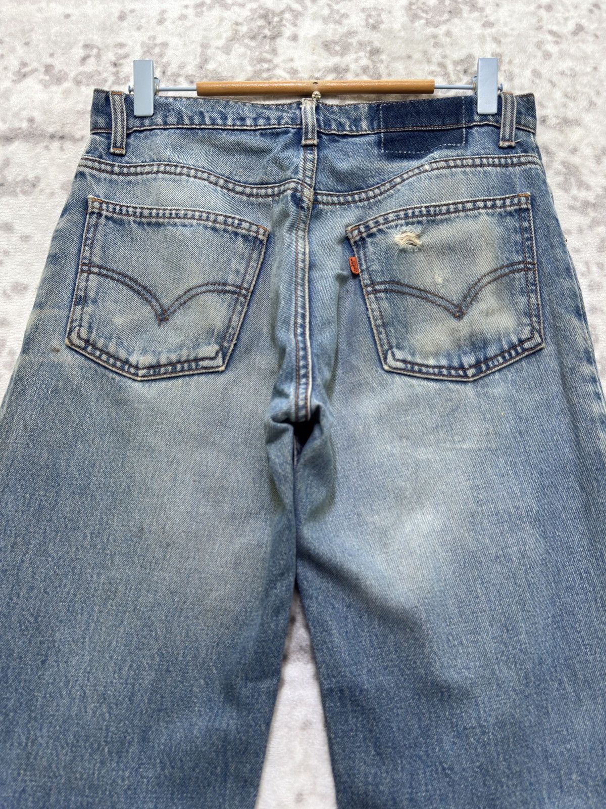 Levi's Levi’s Orange Tab 606 Grunge Distressed Straight Leg Denim Size US 29 - 9 Thumbnail