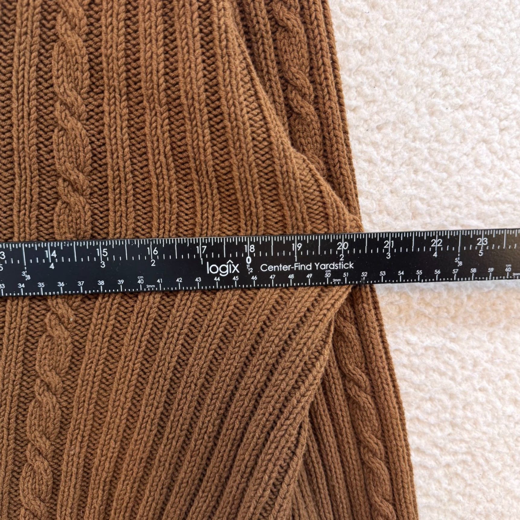 Vintage VINTAGE Full Zip Sweater XL Womens Brown Chunky Cable Knit Mens Womens? Size XL / US 12-14 / IT 48-50 - 4 Thumbnail