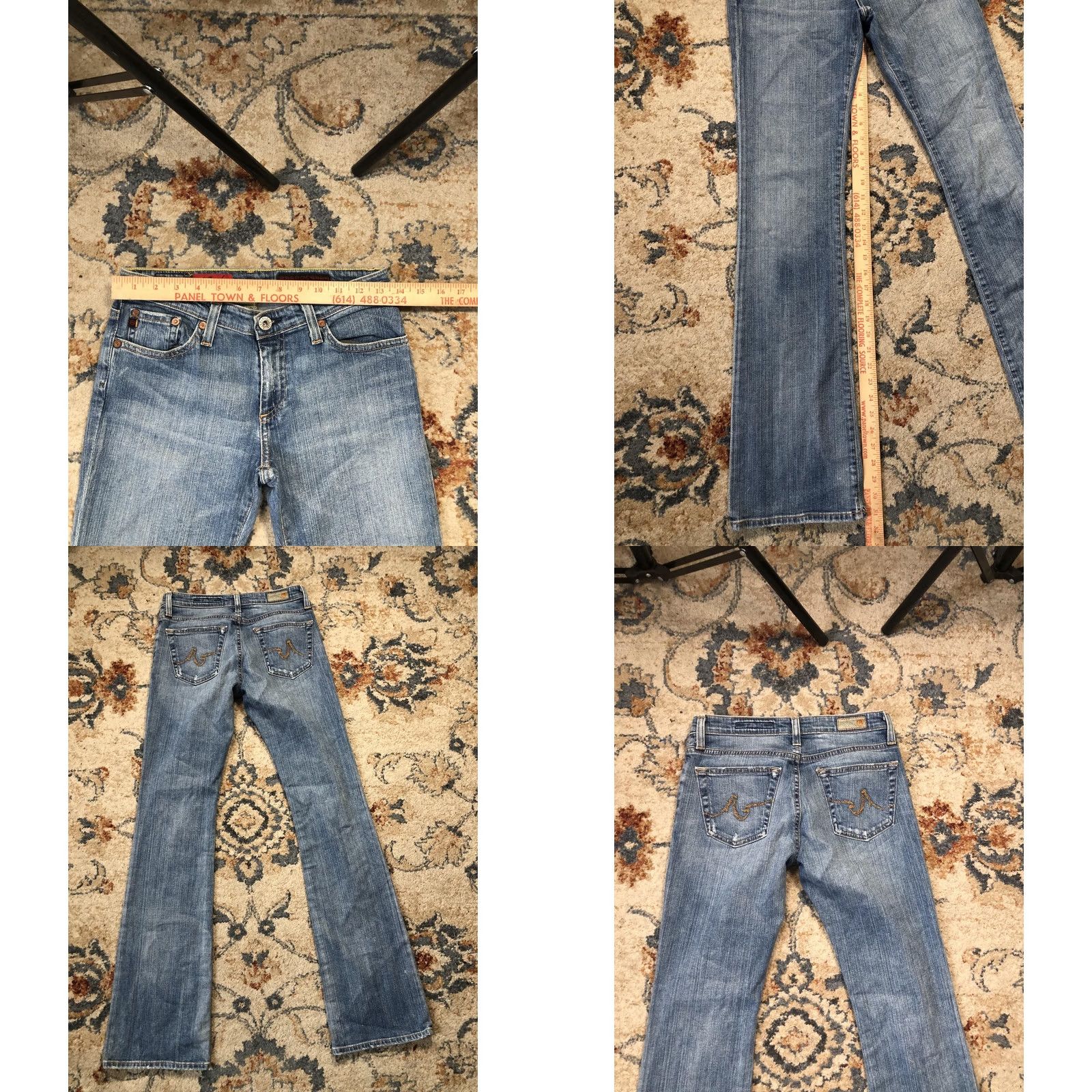 Vintage VINTAGE AG Adriano Goldschmied Jeans Womens 28 Light Wash Blue The Angel Bootcut USA Women Jeans 28 Blue Embroidered Back Pocket Size 28" / US 6 / IT 42 - 8 Thumbnail