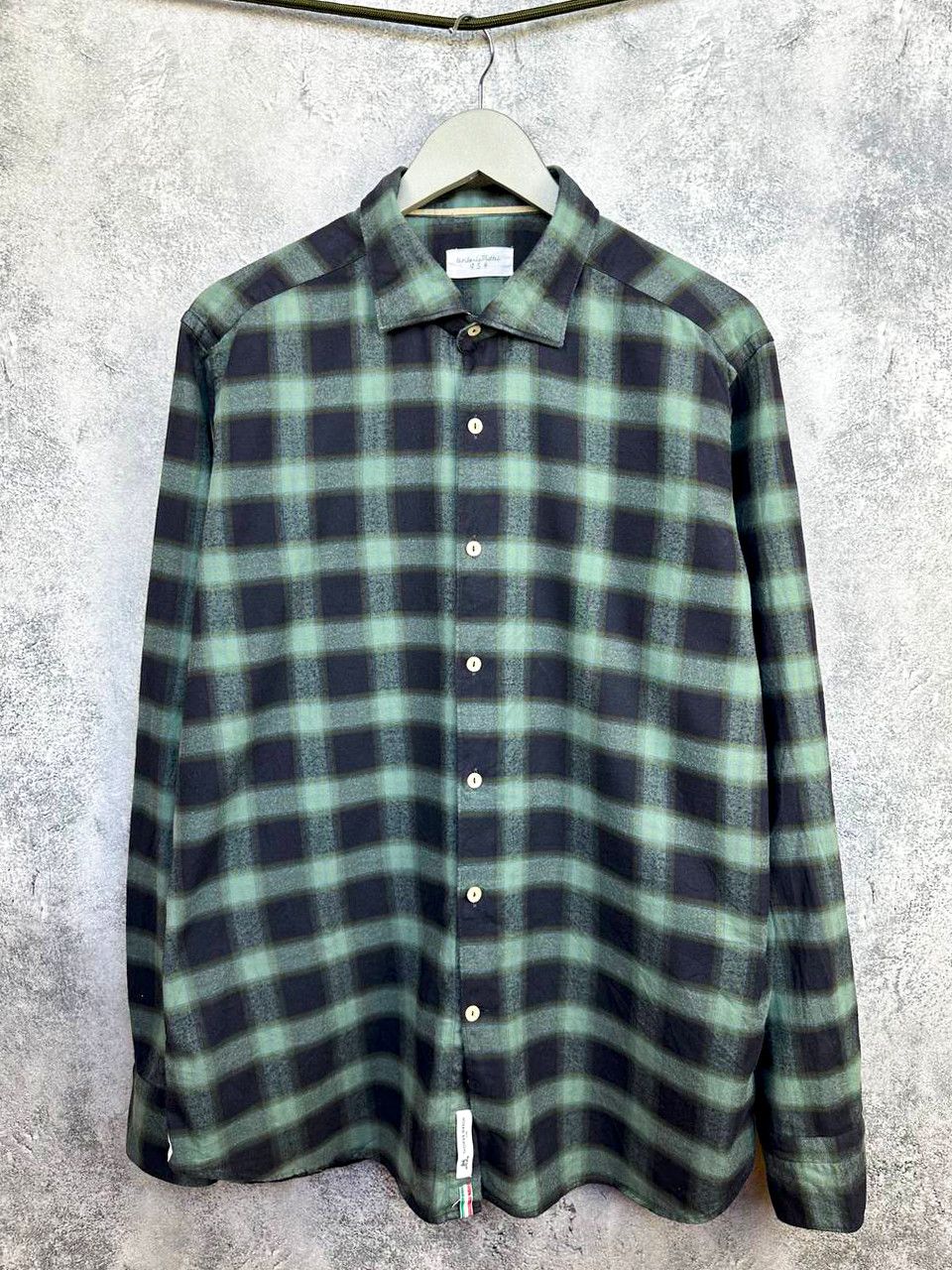 Tintoria Mattei Tintoria Mattei 954 Thomas Mason Check Plaid Casual Shirt Size US XXL / EU 58 / 5 - 1 Thumbnail