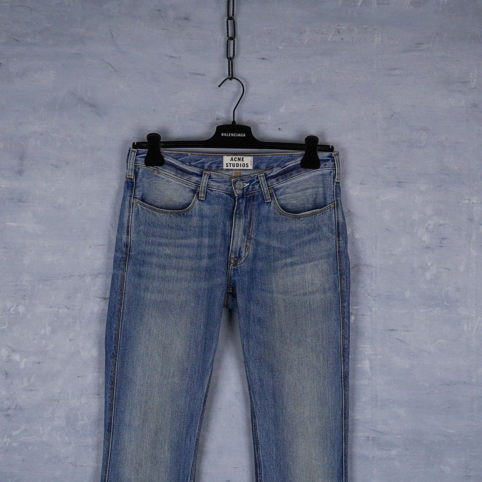 Acne Studios Acne studios max light vintage faded blue denim jeans pants Size US 32 / EU 48 - 2 Thumbnail