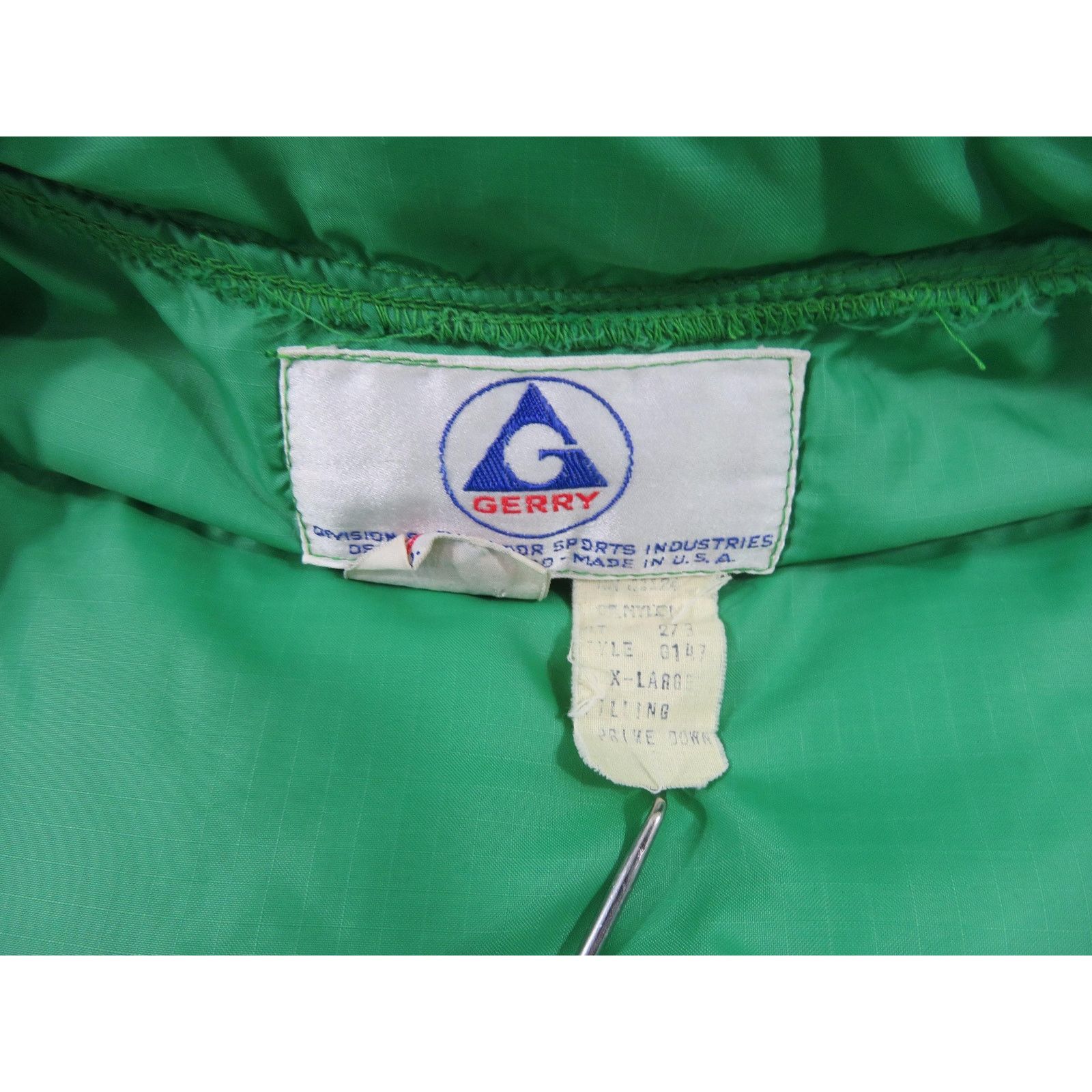 Other Gerry Green Down Quilted Puffer Vest Sz XL 1980s Size US XL / EU 56 / 4 - 5 Thumbnail