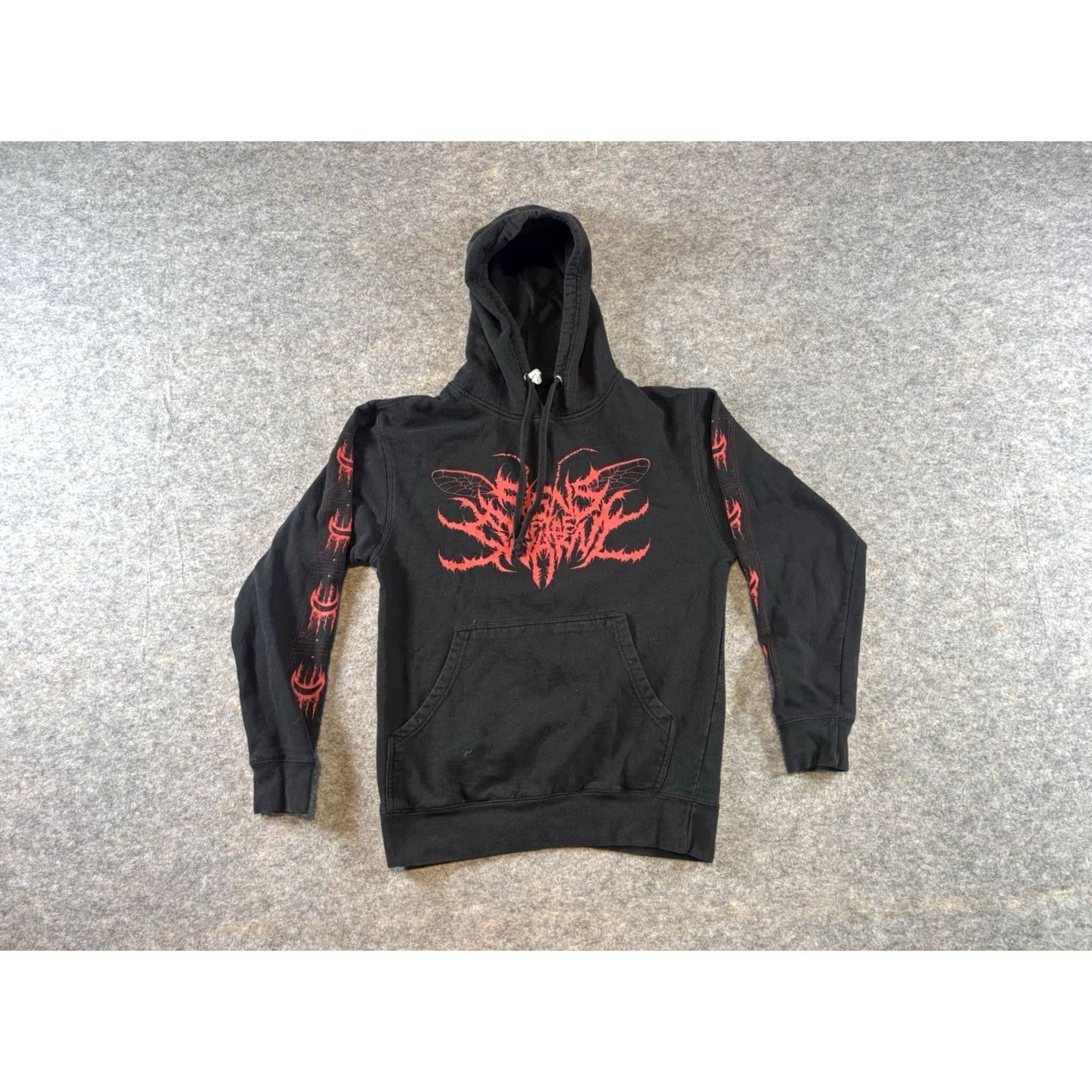 Vintage VINTAGE Independent Trading Company Signs Of Swarm Black Absolvere Pullover Hoodie S Men Regular Size Small Ship Size US S / EU 44-46 / 1 - 2 Thumbnail