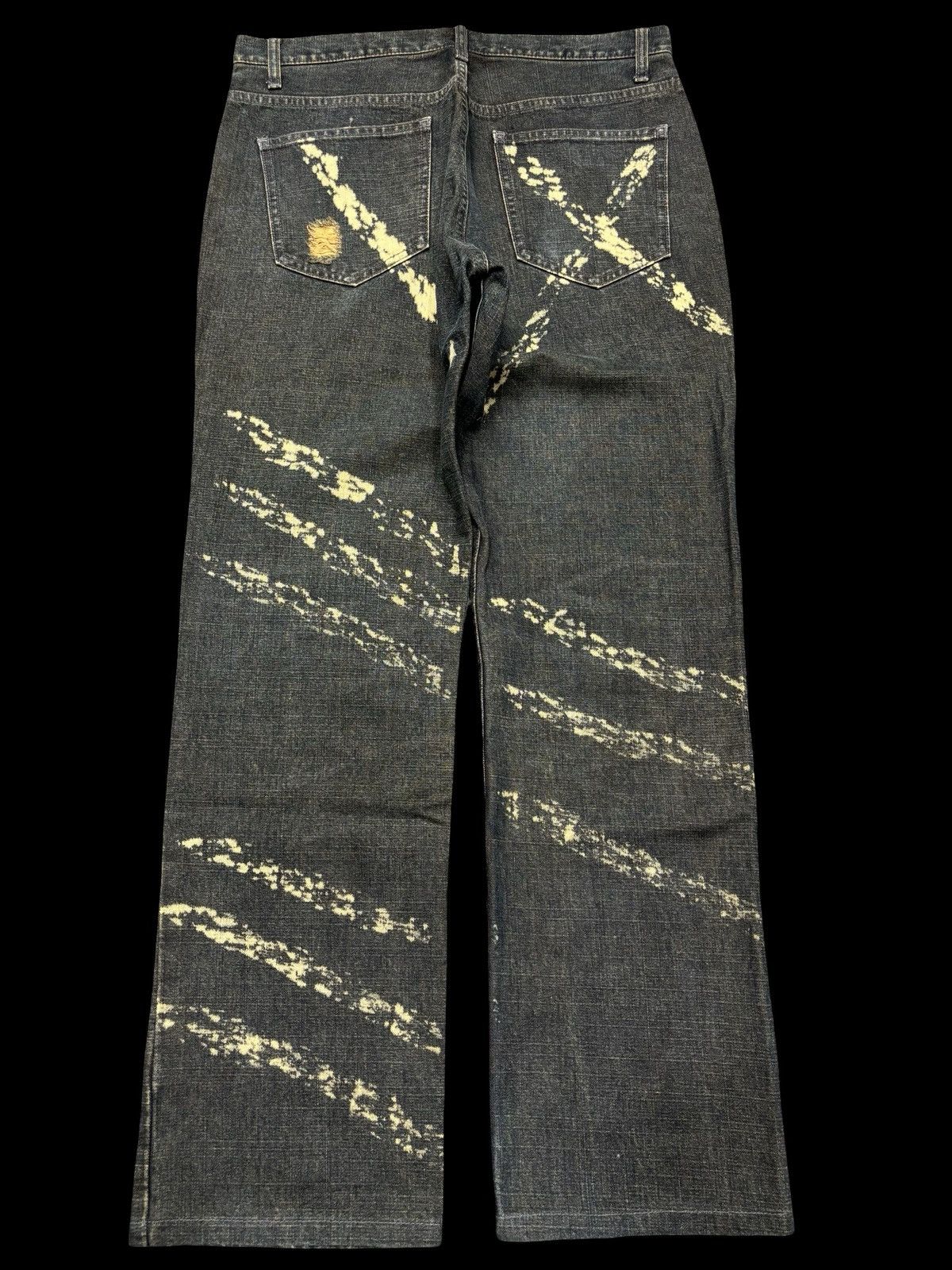 Designer 💥MODERM Samurai Slash MudWash Rusty Distressed Denim F675 Size US 32 / EU 48 - 2 Thumbnail