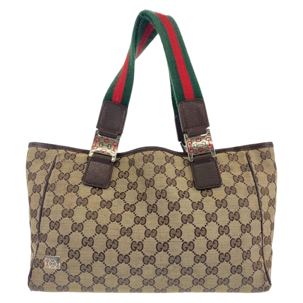 Gucci Gucci Gucci GG Canvas Sherry Line Tote Bag 145810 Canvas Tote Bag 145810 in Very Good Condition Size ONE SIZE - 1 Thumbnail