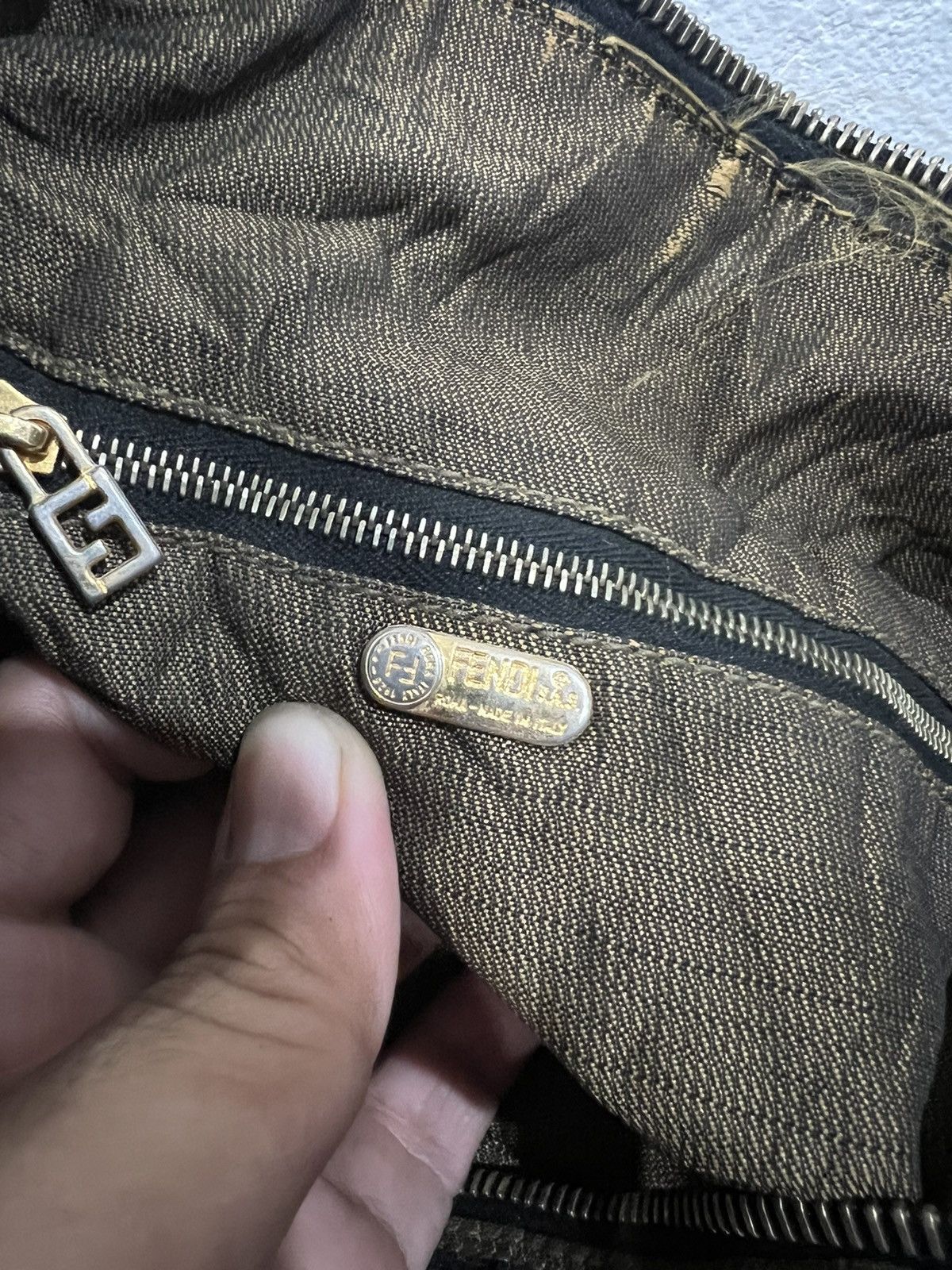 Fendi × Vintage VINTAGE FENDI ZUCCA VANITY CASE BAG Size ONE SIZE - 8 Thumbnail