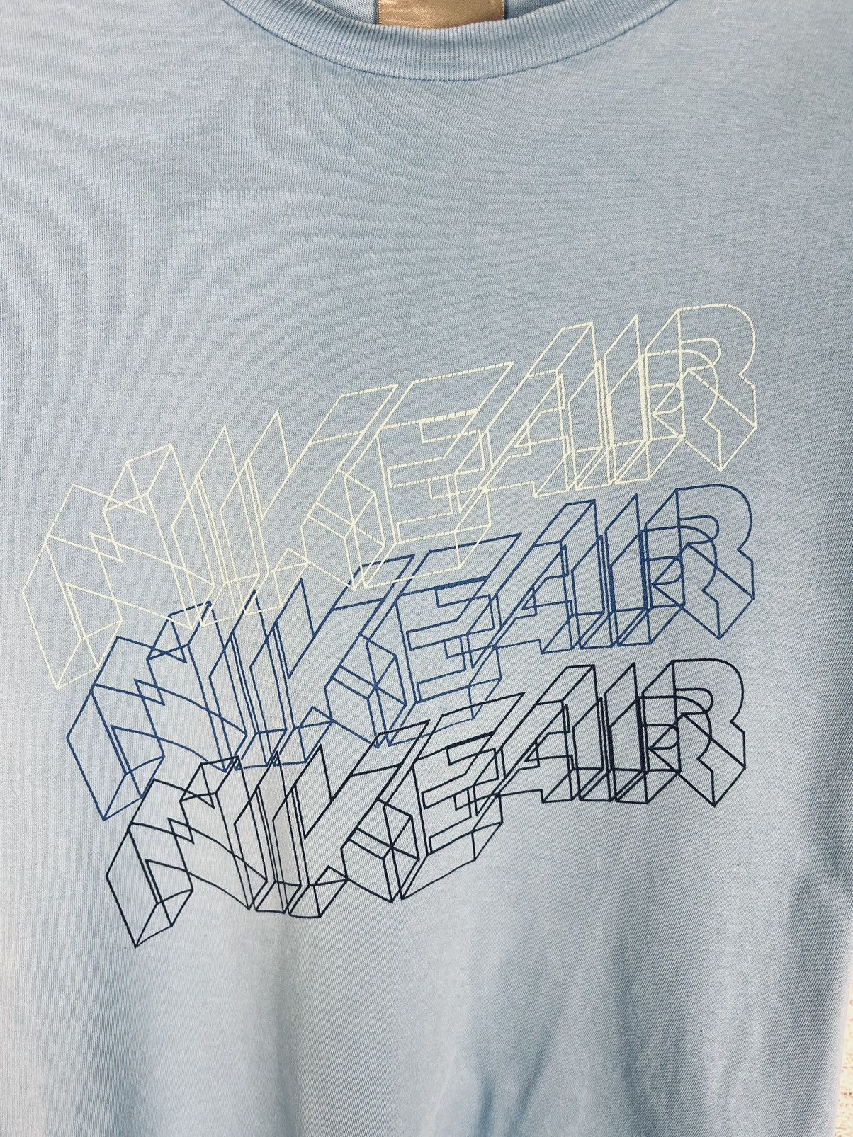 Nike Vintage Nike Air Rare Big Logo Tee 90s Size US S / EU 44-46 / 1 - 4 Thumbnail