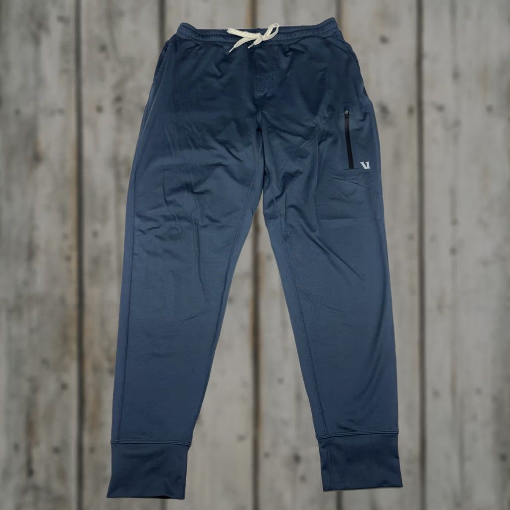 Vuori Vuori Sunday Performance Joggers Pants Blue Mens XL Athletic Tapered Zip Pocket Pockets Activewear Athleisure Jogger Casual Size US 36 / EU 52 - 1 Thumbnail