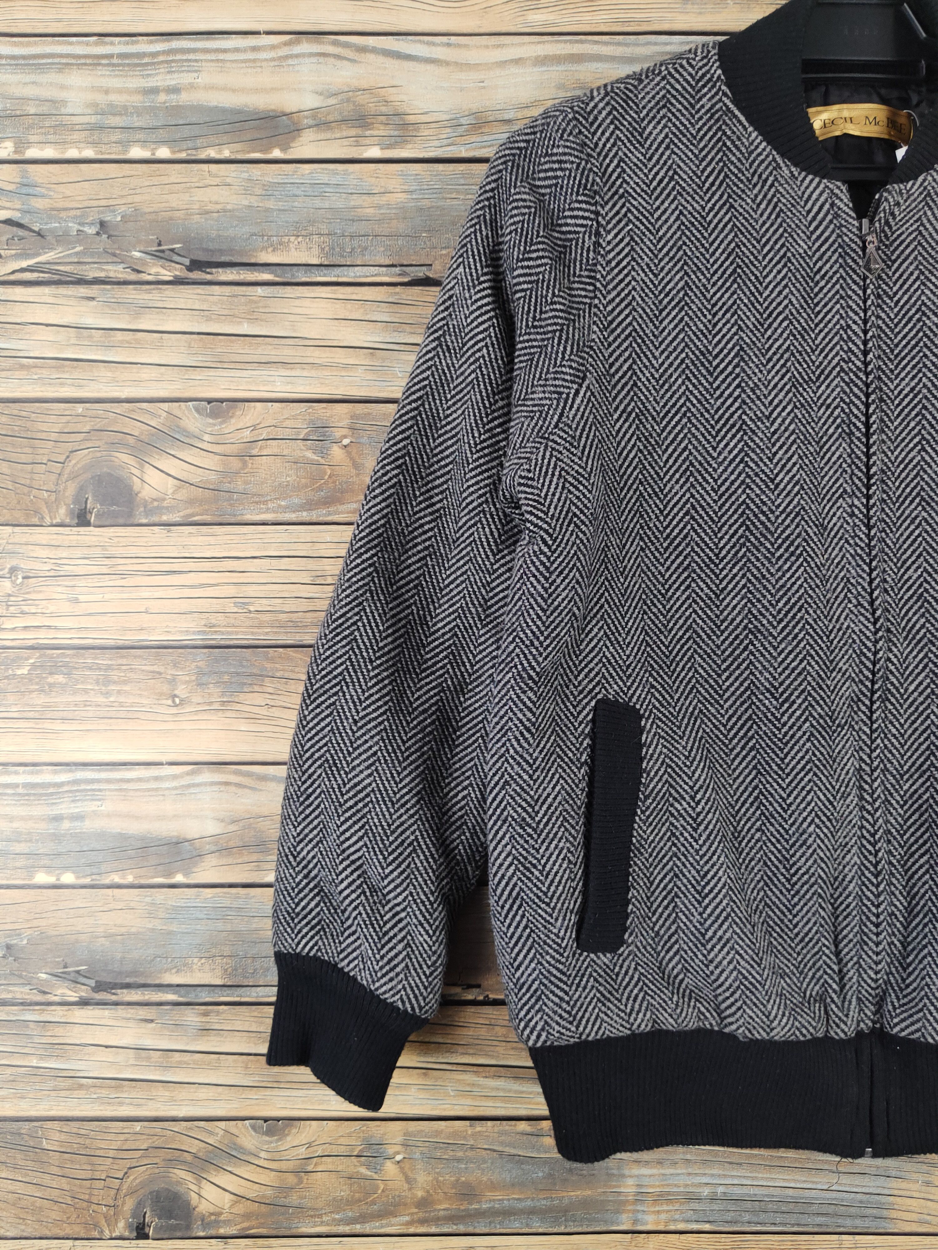 Japanese Brand Cecil McBee Gray Black Wool Jackets #W2244 Size US S / EU 44-46 / 1 - 3 Thumbnail