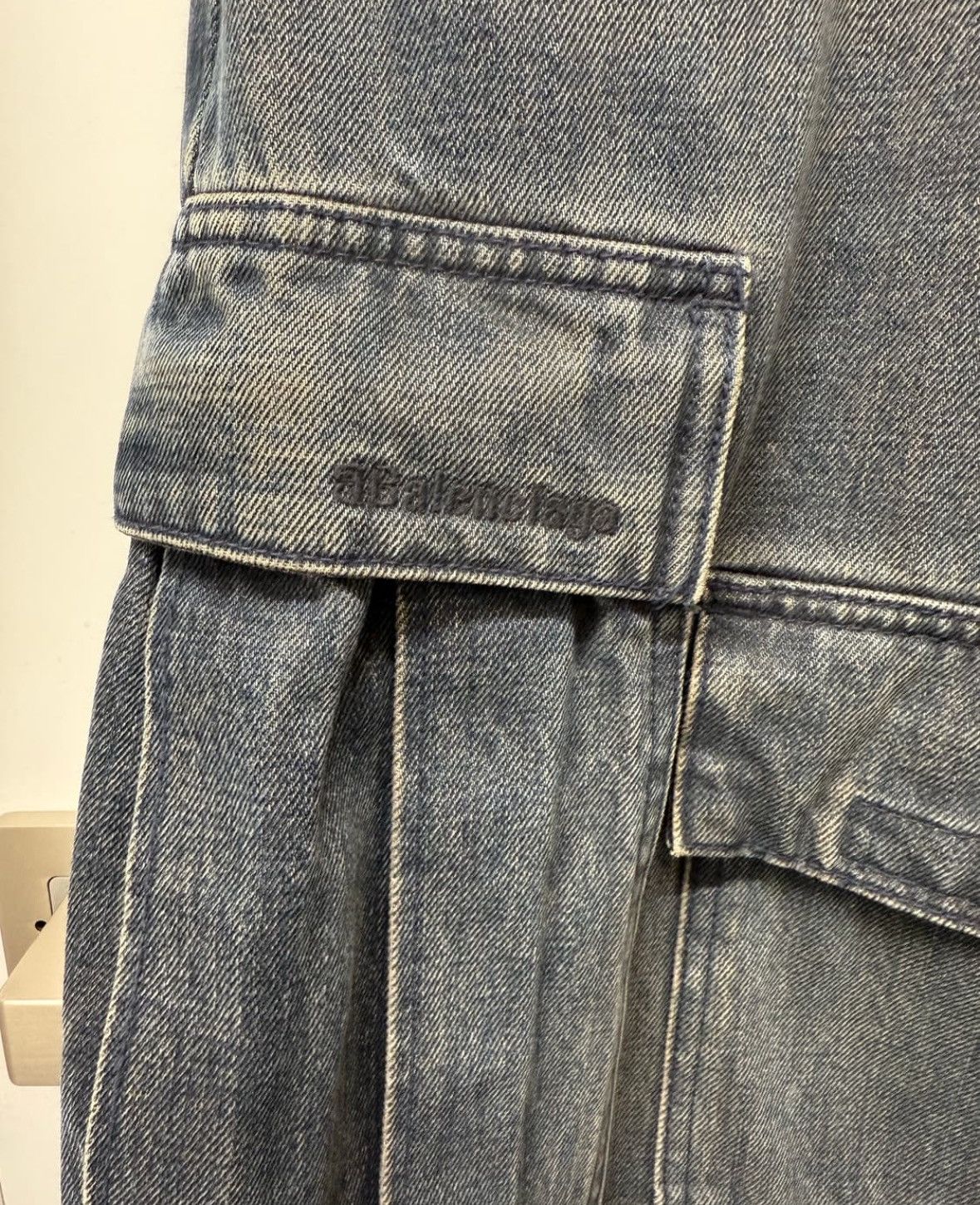 Balenciaga OG 21AW Japanese Denim Cargo Pants