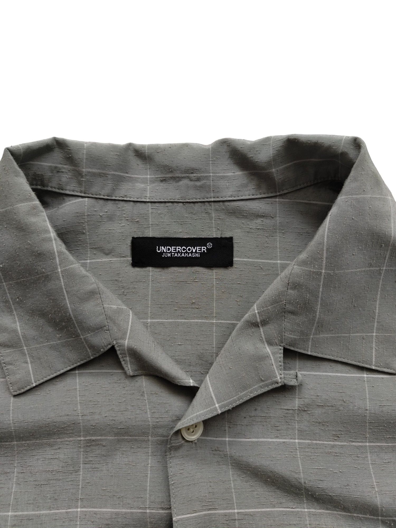 Undercover Undercover Light Grey Checkered Short Sleeved Shirt Size US L / EU 52-54 / 3 - 5 Thumbnail