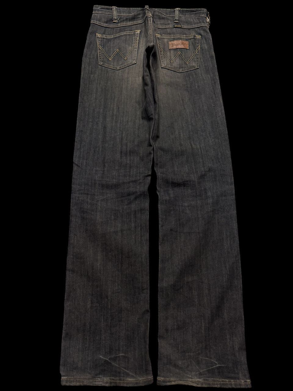 Wrangler 💥Vintage 90s Style Wrangler MudWashed Distress Dark Jeans Size US 29 - 2 Thumbnail