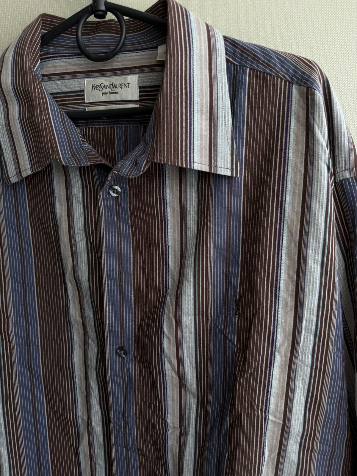 Yves Saint Laurent Multicolor YSL Shirt Cotton Yves Saint Laurent Shirt Size US XXL / EU 58 / 5 - 2 Thumbnail