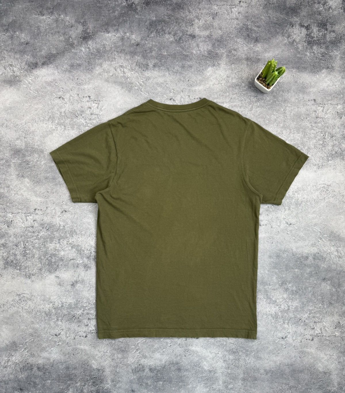 Maharishi Maharishi Organic Cotton Logo T-Shirt Khaki Olive Green Sz S Size US S / EU 44-46 / 1 - 9 Thumbnail