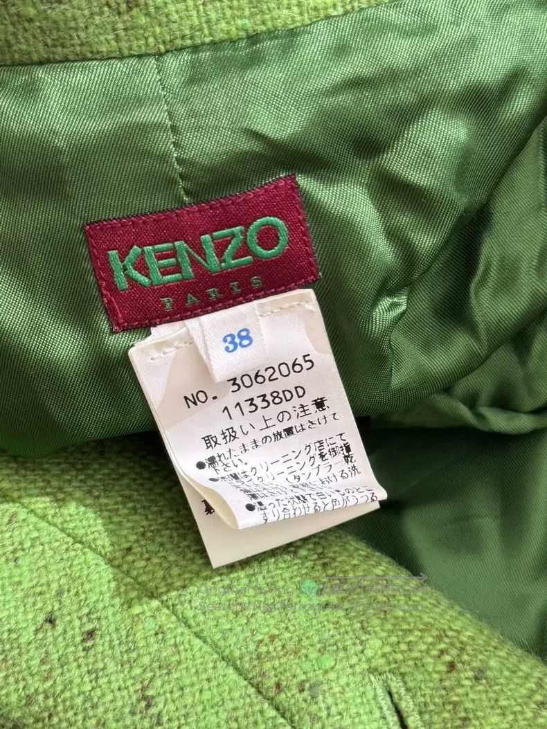 Kenzo Kenzo Kelly green wool floral suit Size XS / US 0-2 / IT 36-38 - 9 Thumbnail