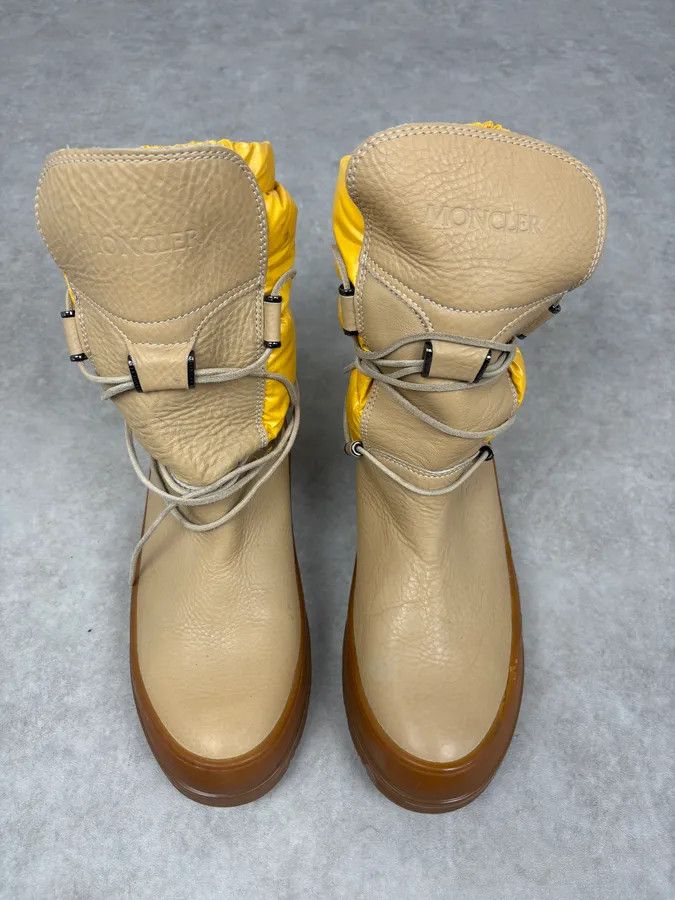 Moncler Moncler Yellow Cozy Leather Puffer Ski Boots Size US 10 / EU 43 - 2 Thumbnail