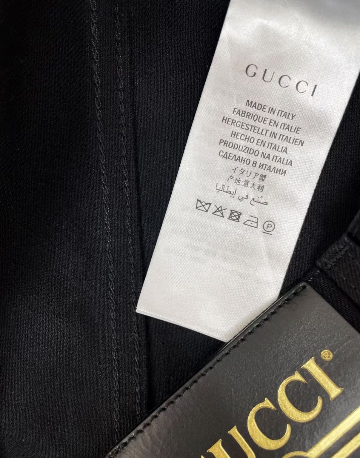 Gucci GUCCI High Waist Skinny Black Stretch Jeans J30 Size US 29 - 8 Thumbnail