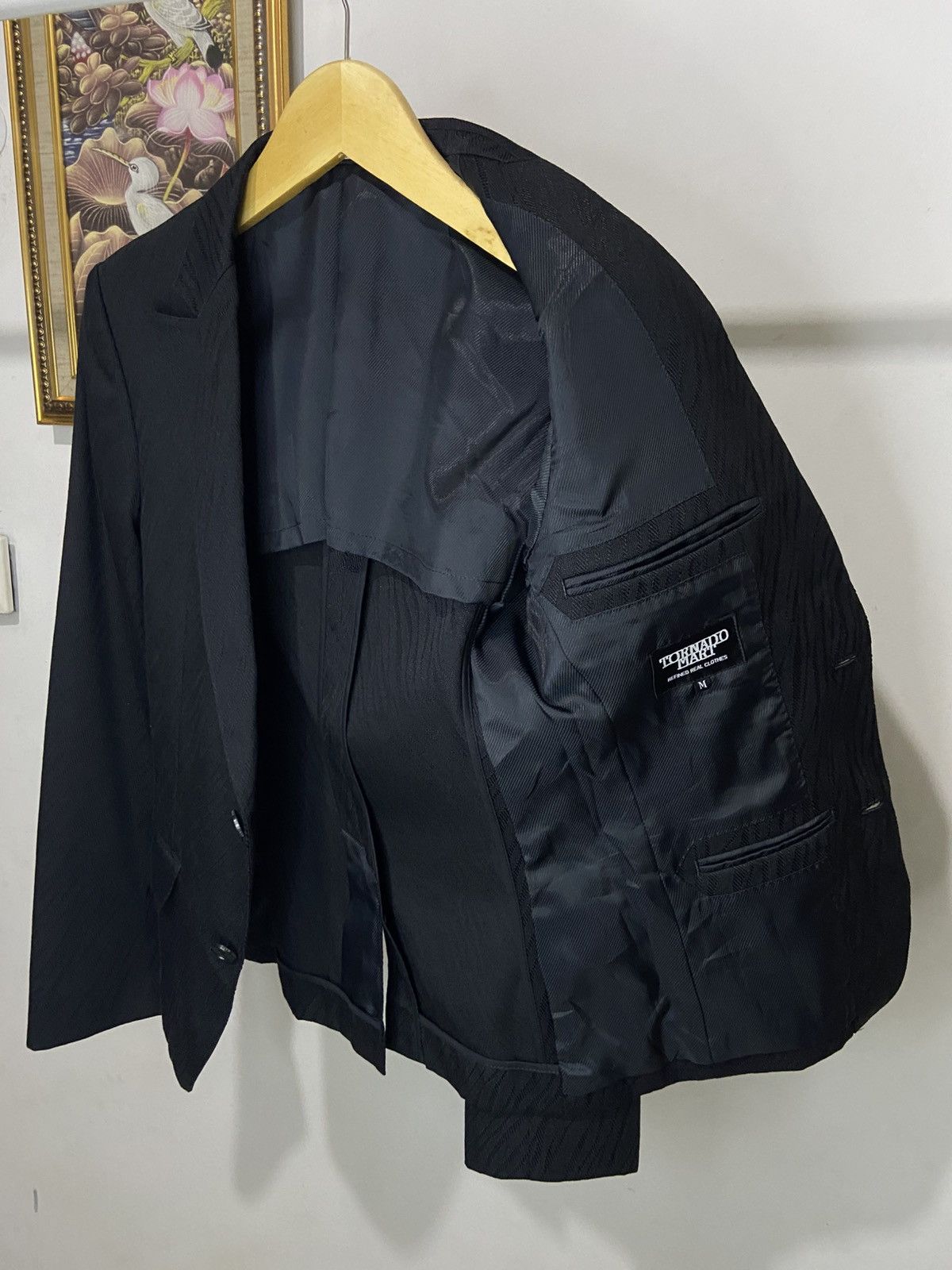 Tornado Mart 🔥 RARE 🔥Tornado Mart Japan Pattern Single Breasted Blazer Size 38S - 12 Thumbnail