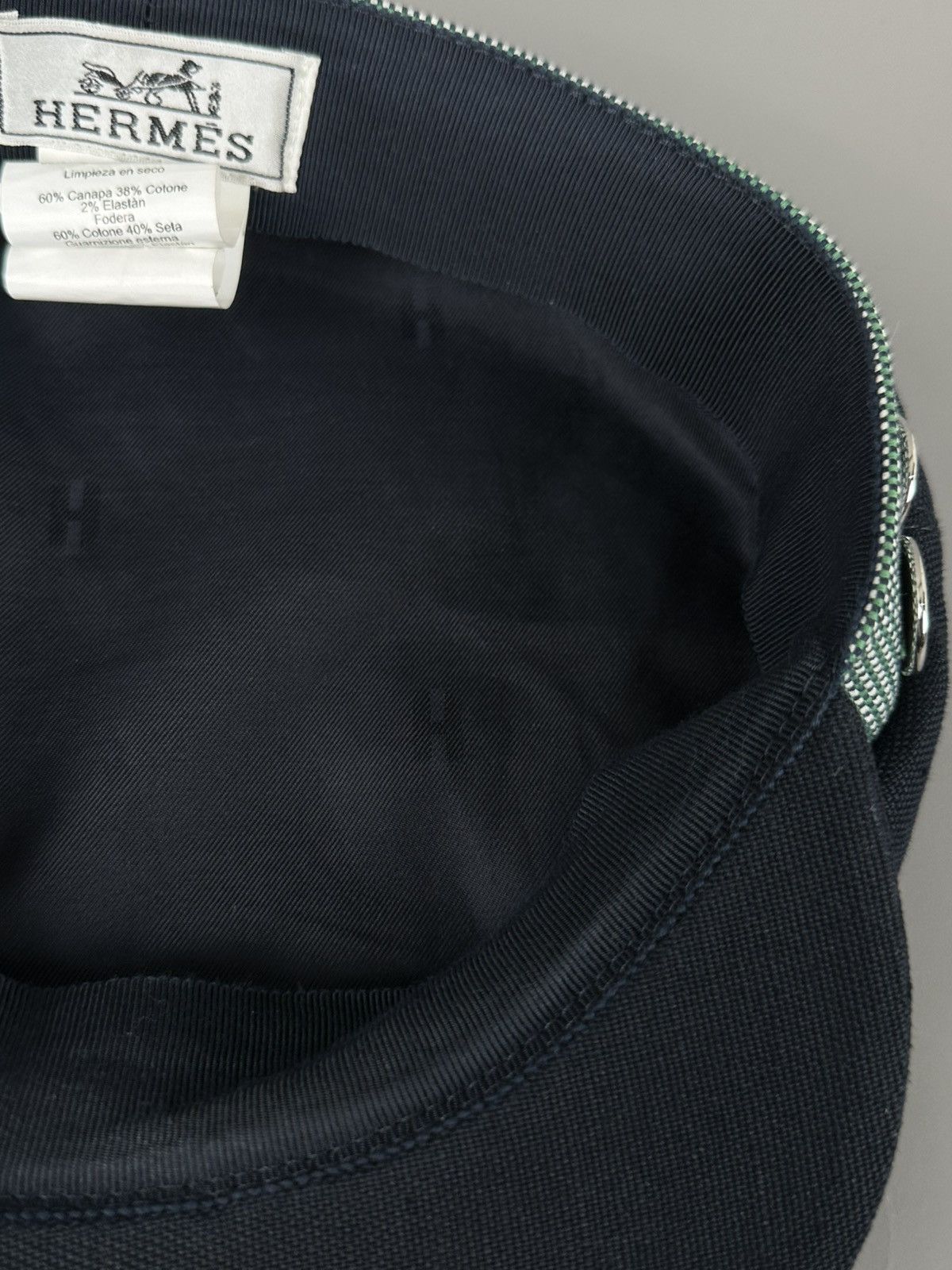 Hermes Hermes - 2010 Cavalle Casquette Hat - Logo on Buttons - Navy Size ONE SIZE - 12 Thumbnail