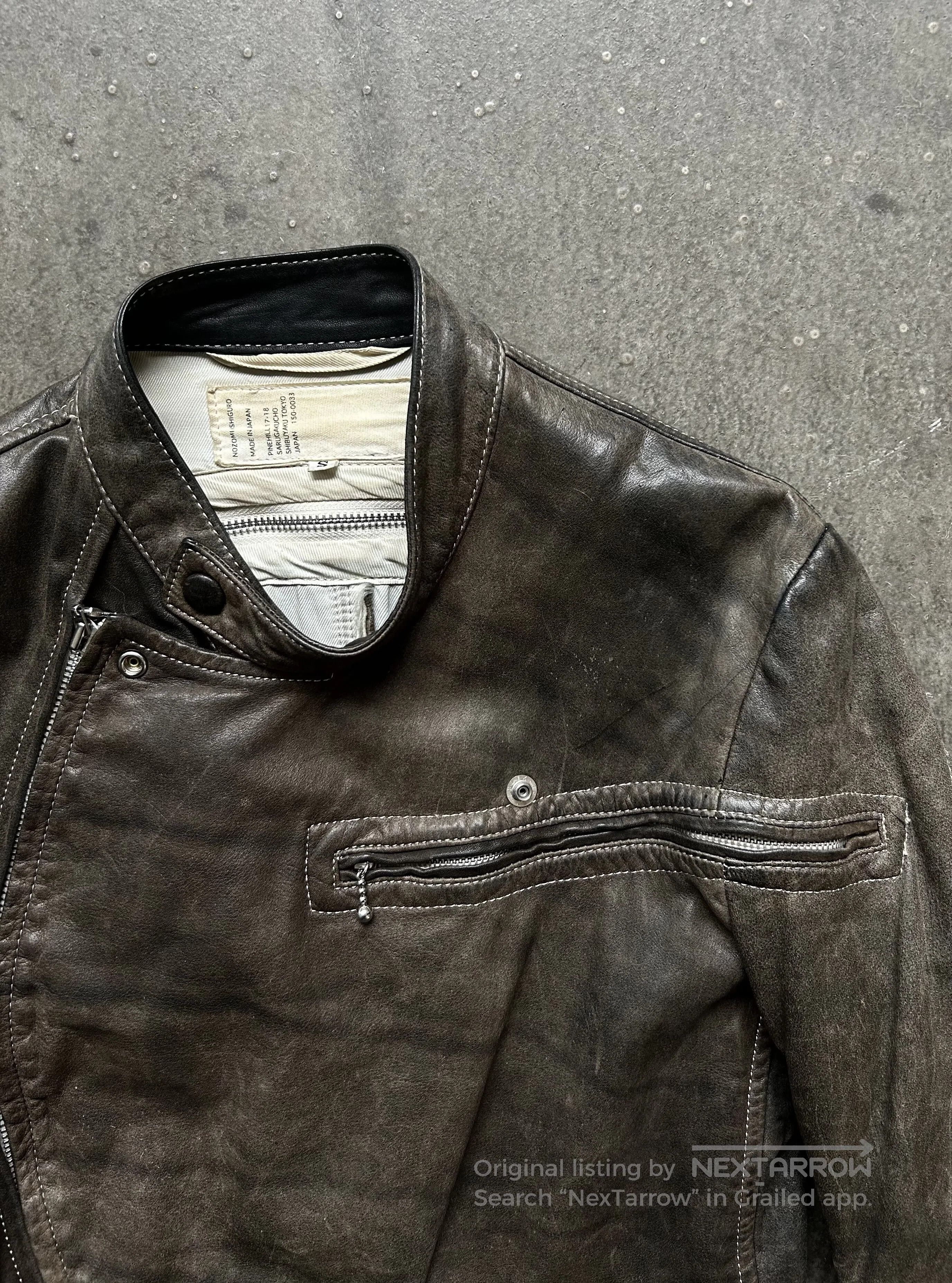 Nozomi Ishiguro unique zipper leather jacket by nozomi ishiguro. Size US M / EU 48-50 / 2 - 2 Thumbnail