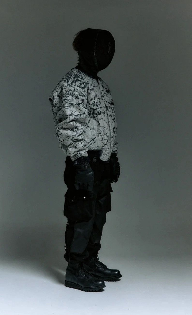 Other White Painted Chipped Bomber Jacket Size US XXL / EU 58 / 5 - 3 Thumbnail