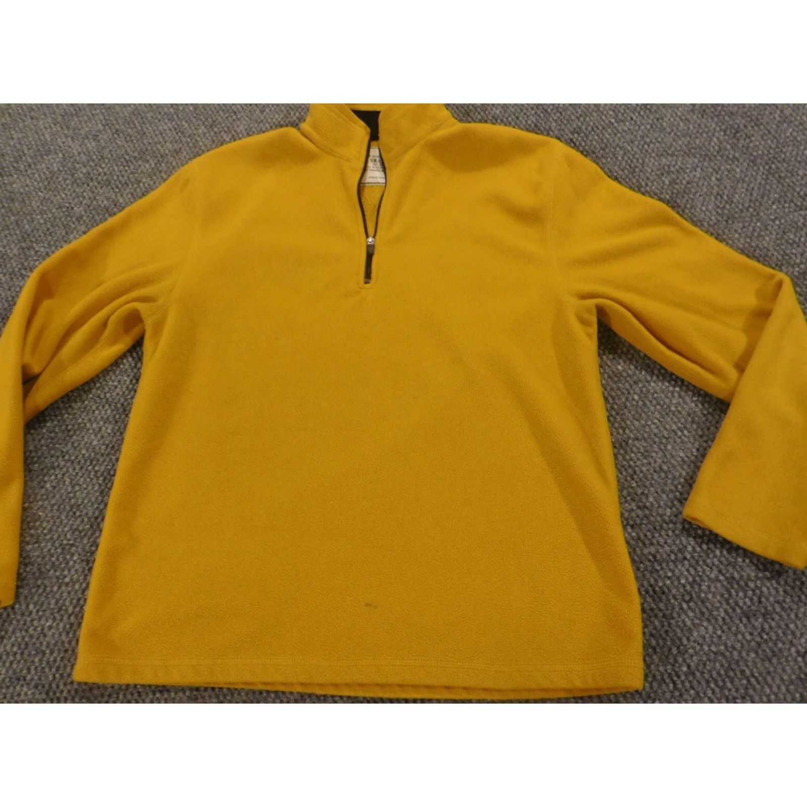Old Navy Old Navy Sweater Pullover 1/4 Zip Mock Neck Long Sleeve Mens S Yellow Polyester Knit Zipper Button Vintage No Size US S / EU 44-46 / 1 - 2 Thumbnail