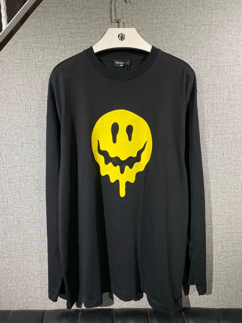 Balenciaga Balenciaga Long Sleeve Smiley Top - dmc Size US S / EU 44-46 / 1 - 1 Thumbnail