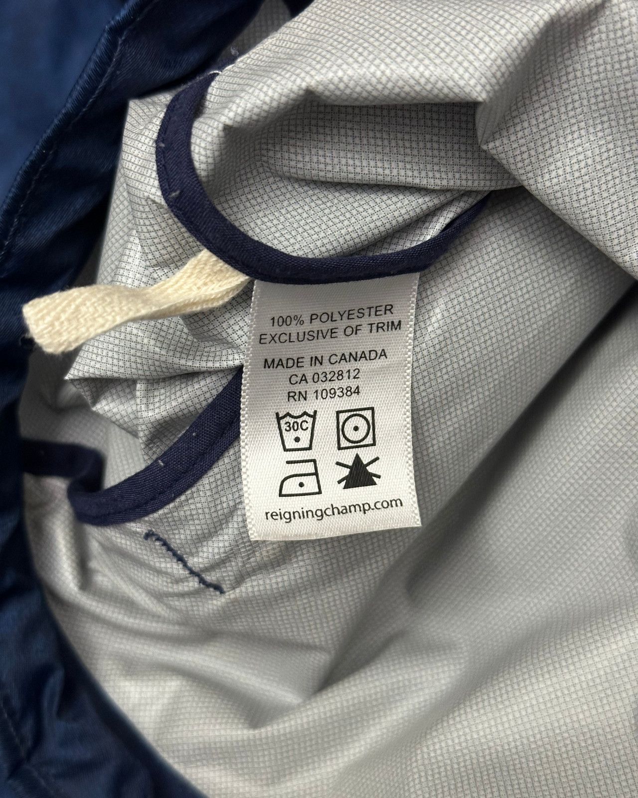 Reigning Champ Reigning Champ Blue Printed Windbreaker Jacket - Medium Size US M / EU 48-50 / 2 - 8 Thumbnail