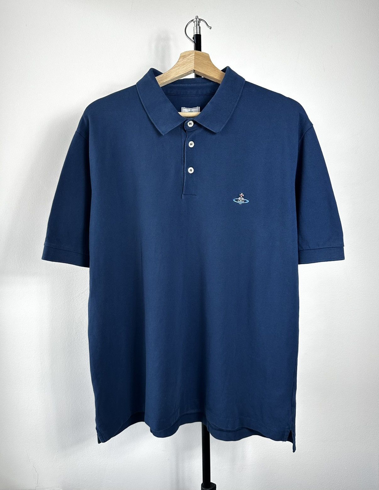 Vivienne Westwood Vivienne Westwood Man Embroidered Orb Logo Pique Polo Size US XXL / EU 58 / 5 - 1 Thumbnail